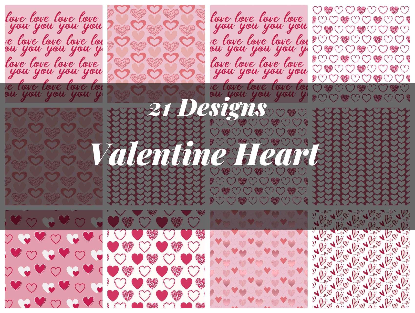 Valentine Heart Seamless Digital Paper