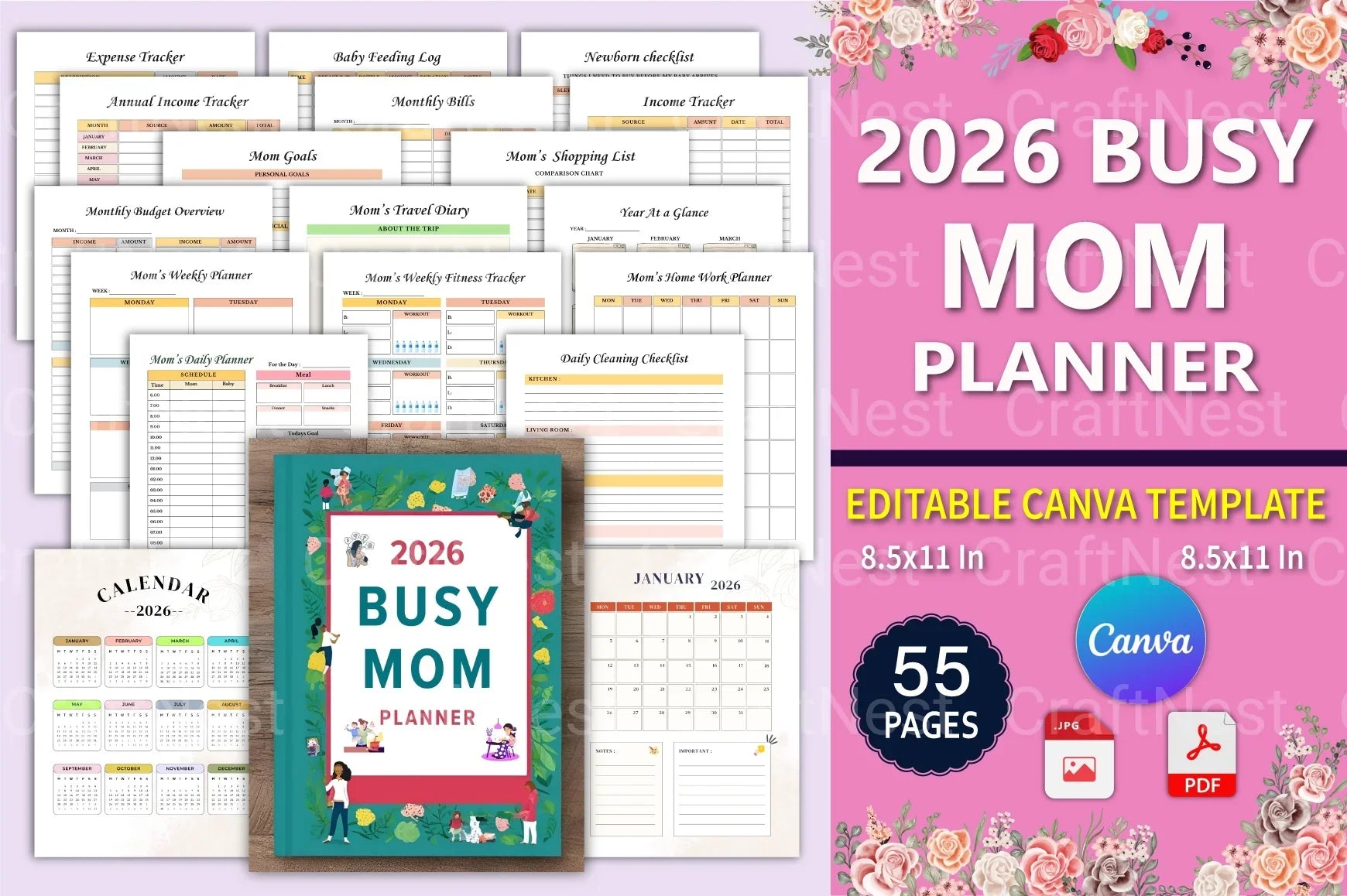 Busy Mom Planner: Organize Your Day Efficiently