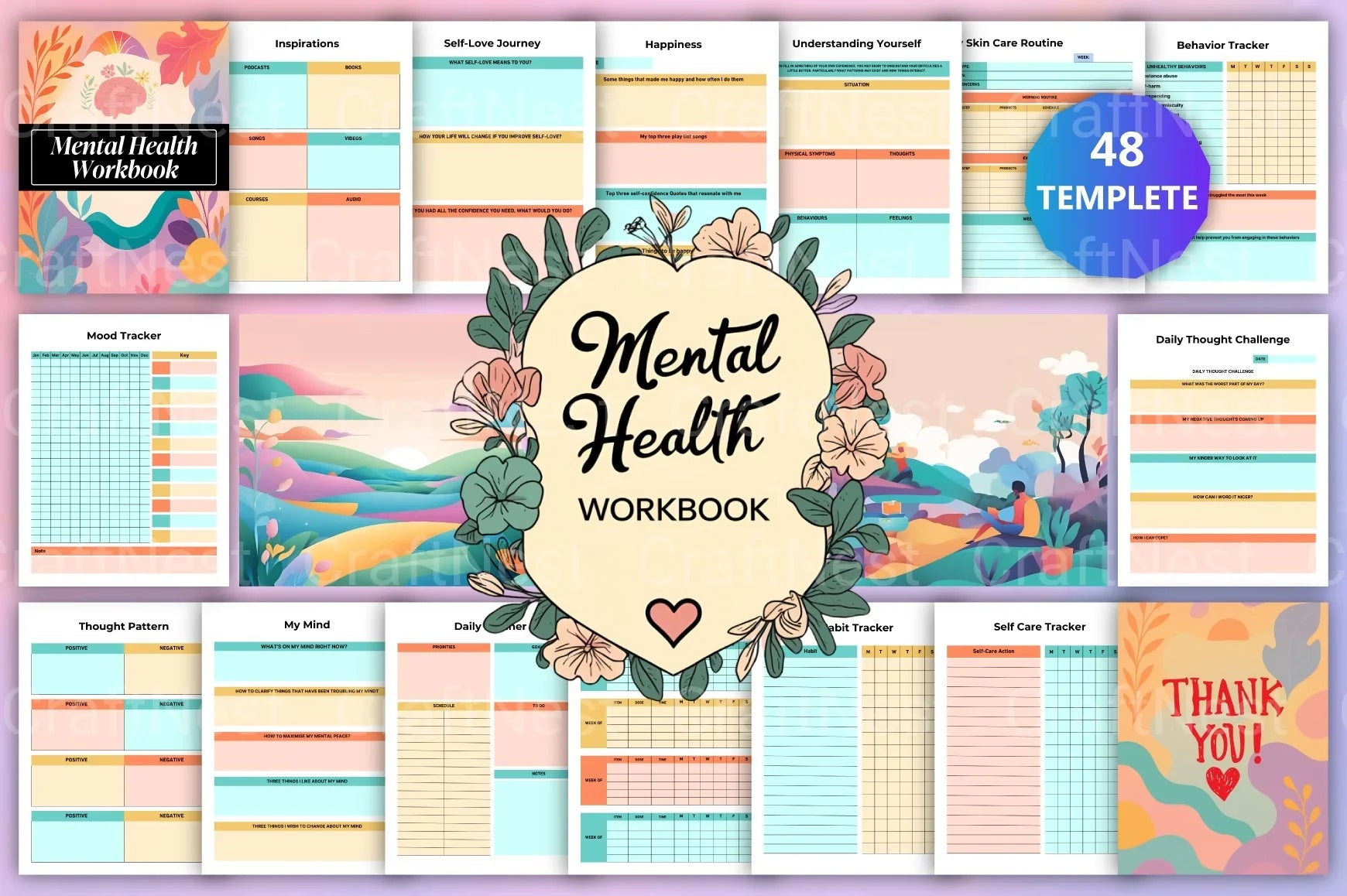 Mental Health Workbook for Personal Growth