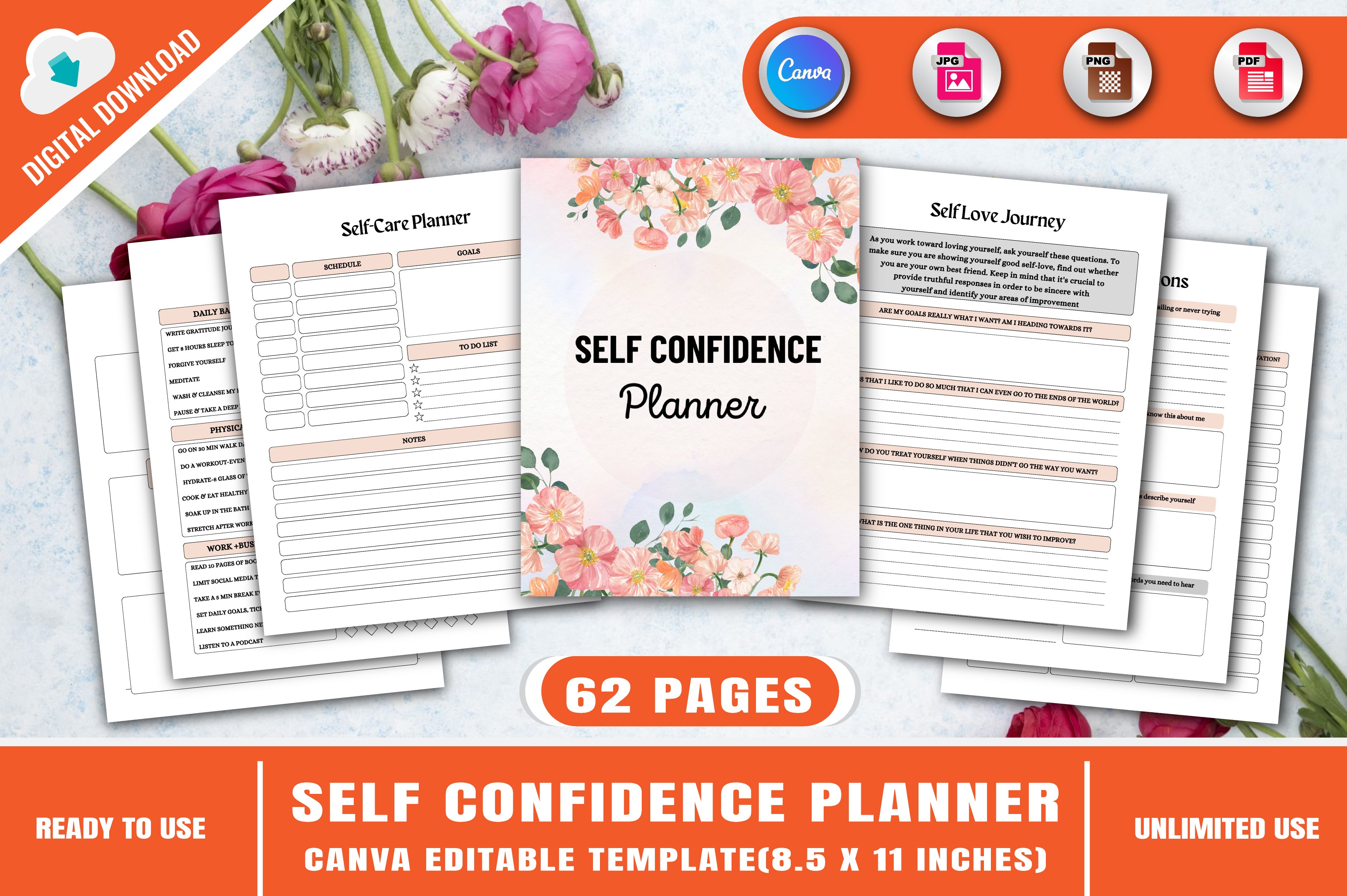 Self Confidence Planner