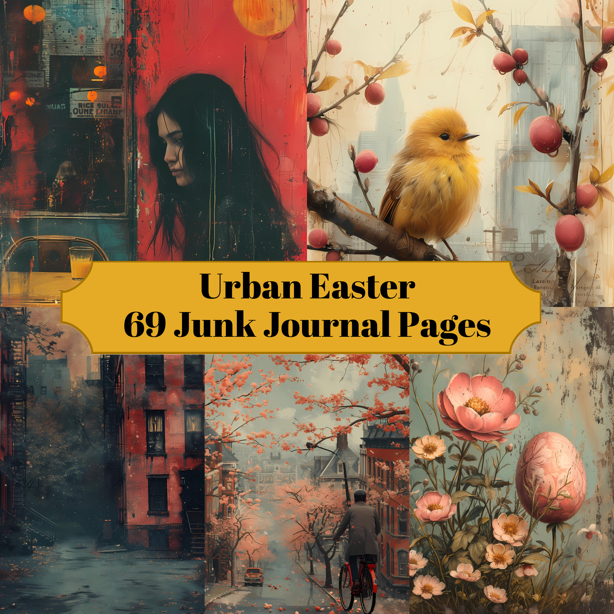 Urban Easter Junk Journal Pages - CraftNest