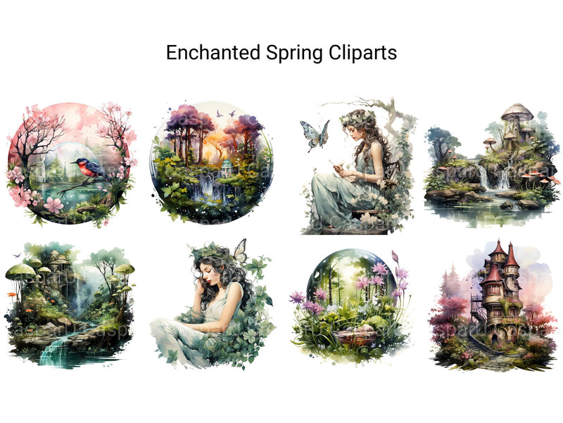 Enchanted Spring Clipart - CraftNest