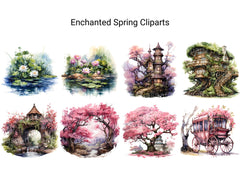 Enchanted Spring Clipart - CraftNest