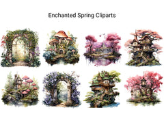 Enchanted Spring Clipart - CraftNest