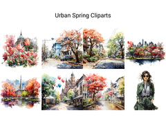 Urban Spring Clipart - CraftNest