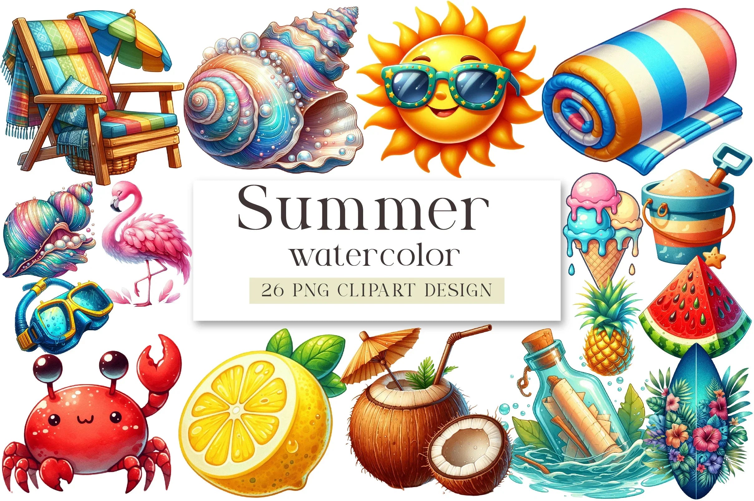 Summer Clipart Bundle