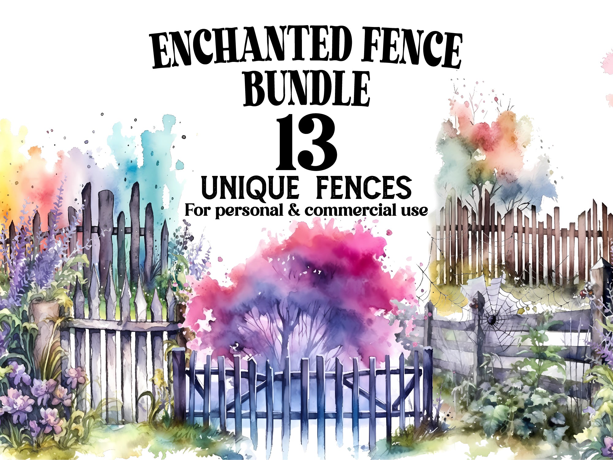 Enchanted Fence Clipart - CraftNest