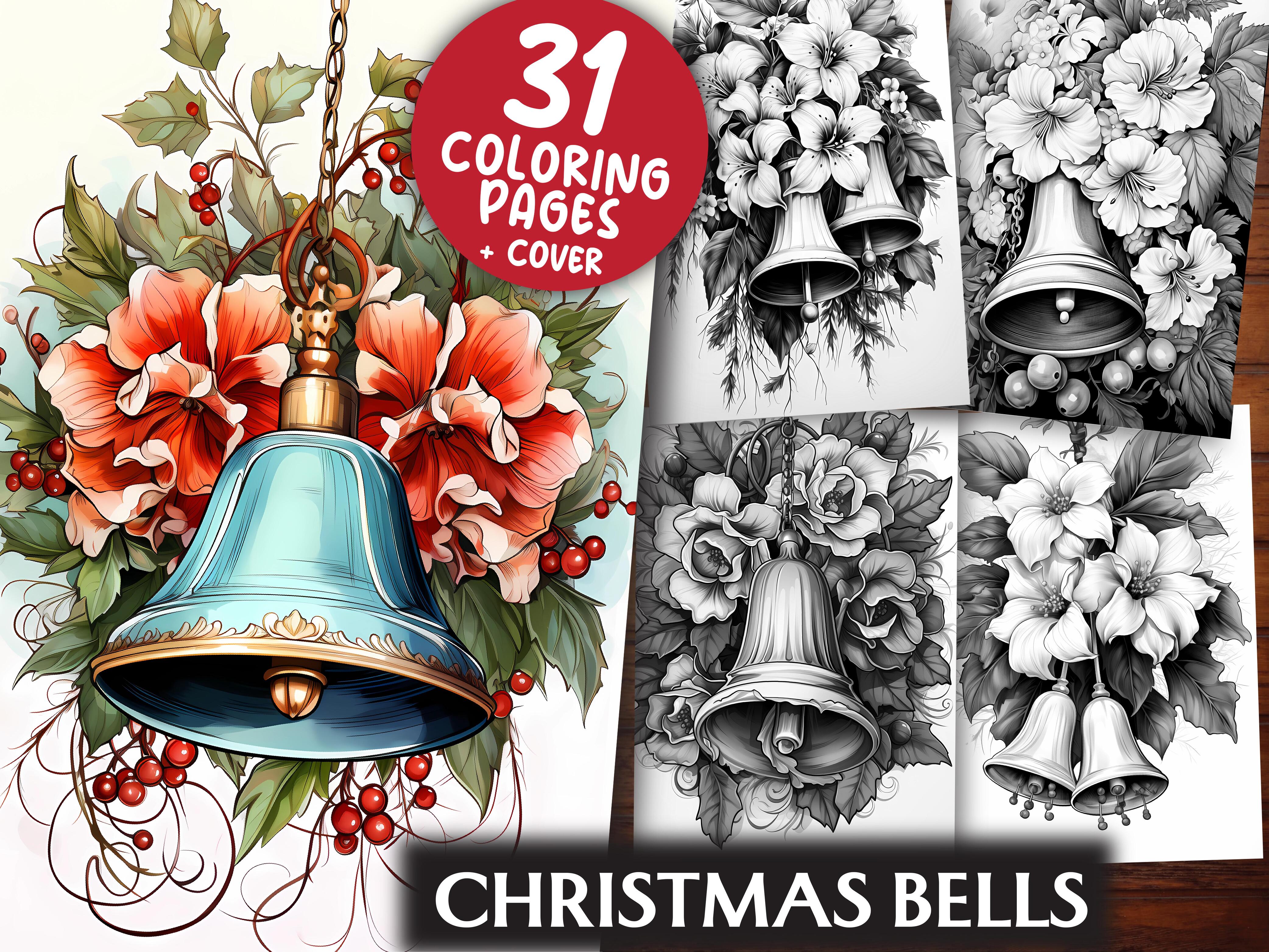 Christmas Bells Coloring Books - CraftNest