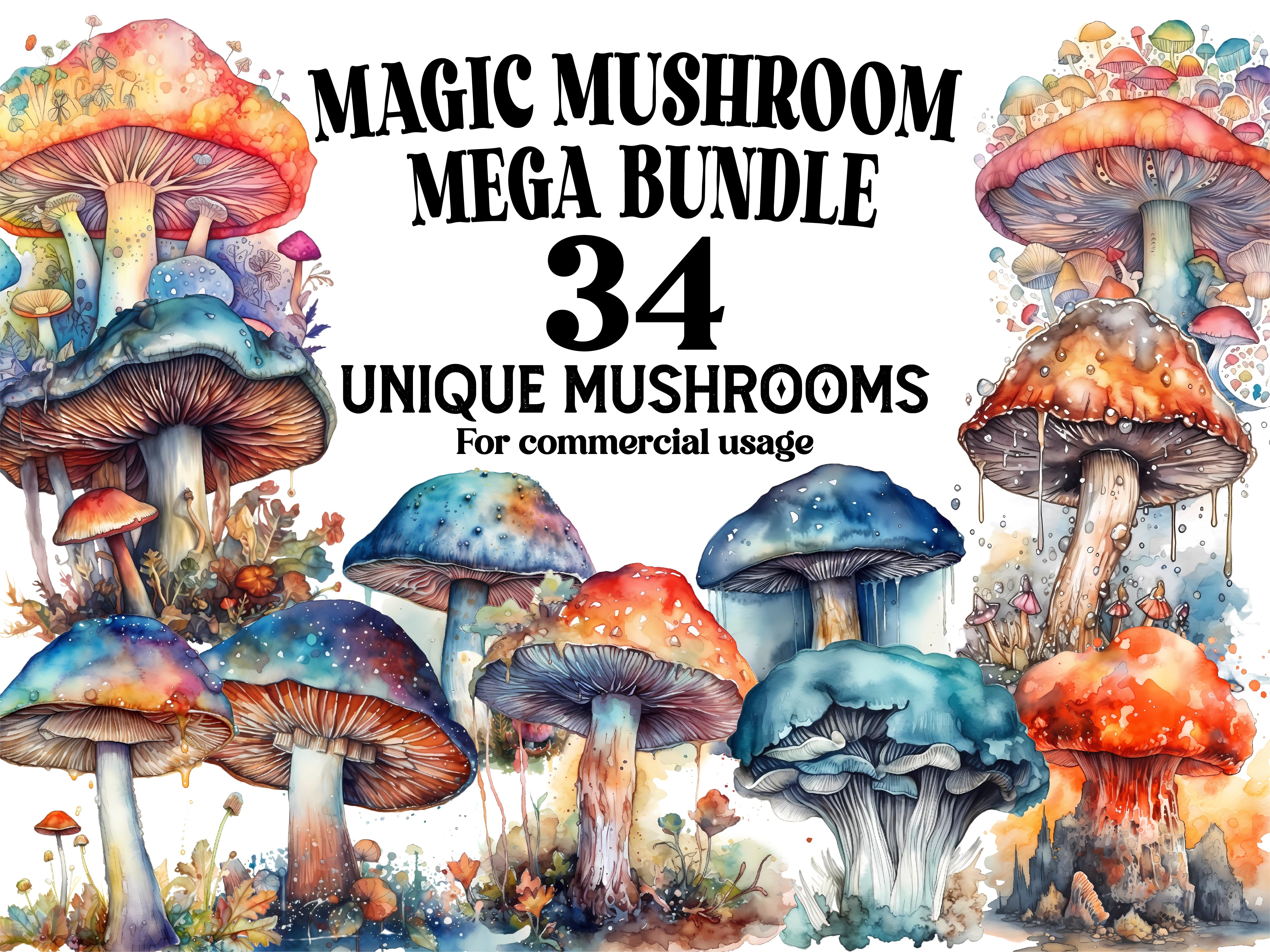 Magic Mushrooms Clipart - CraftNest