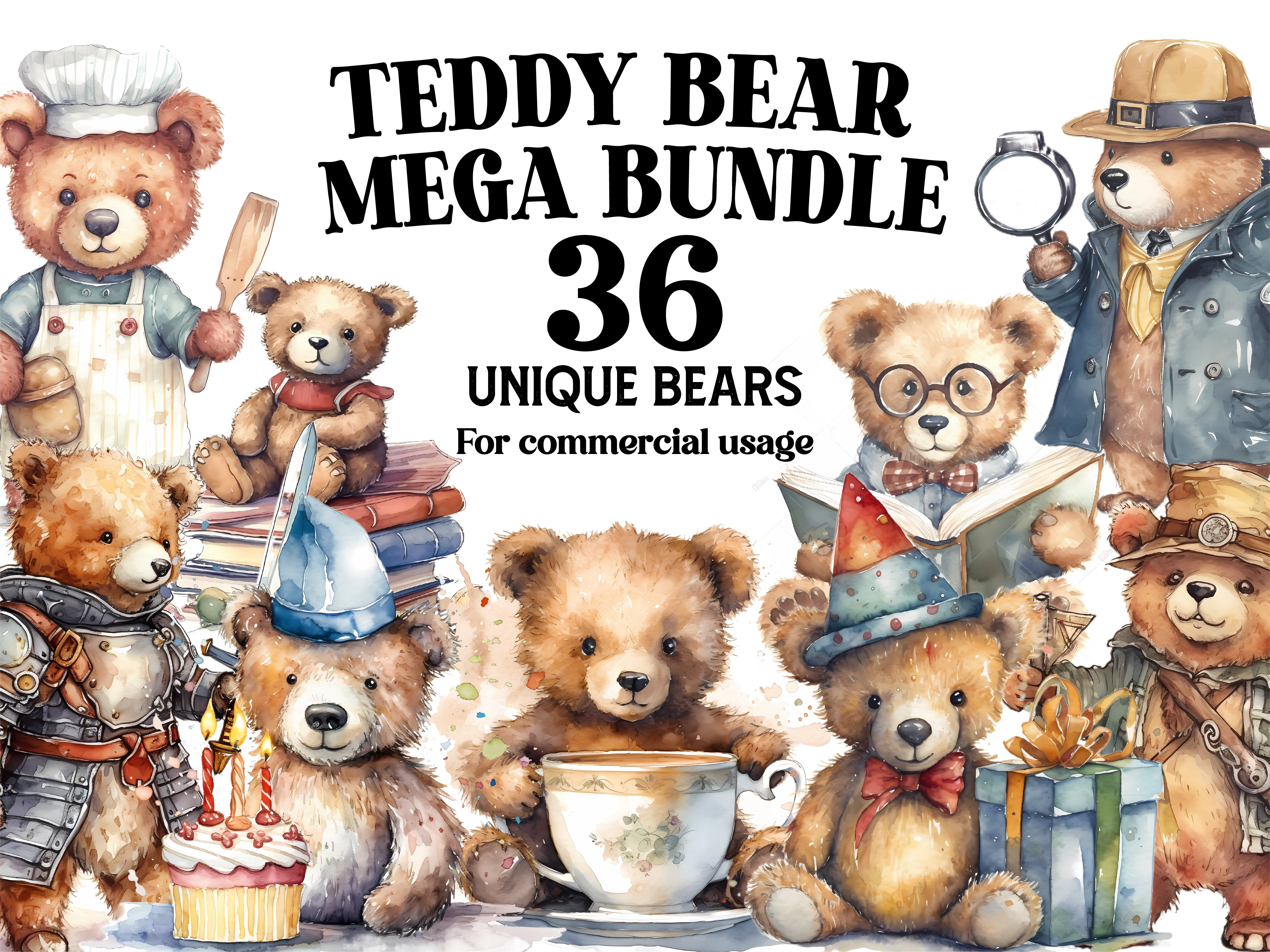 Teddy Bear Clipart - CraftNest
