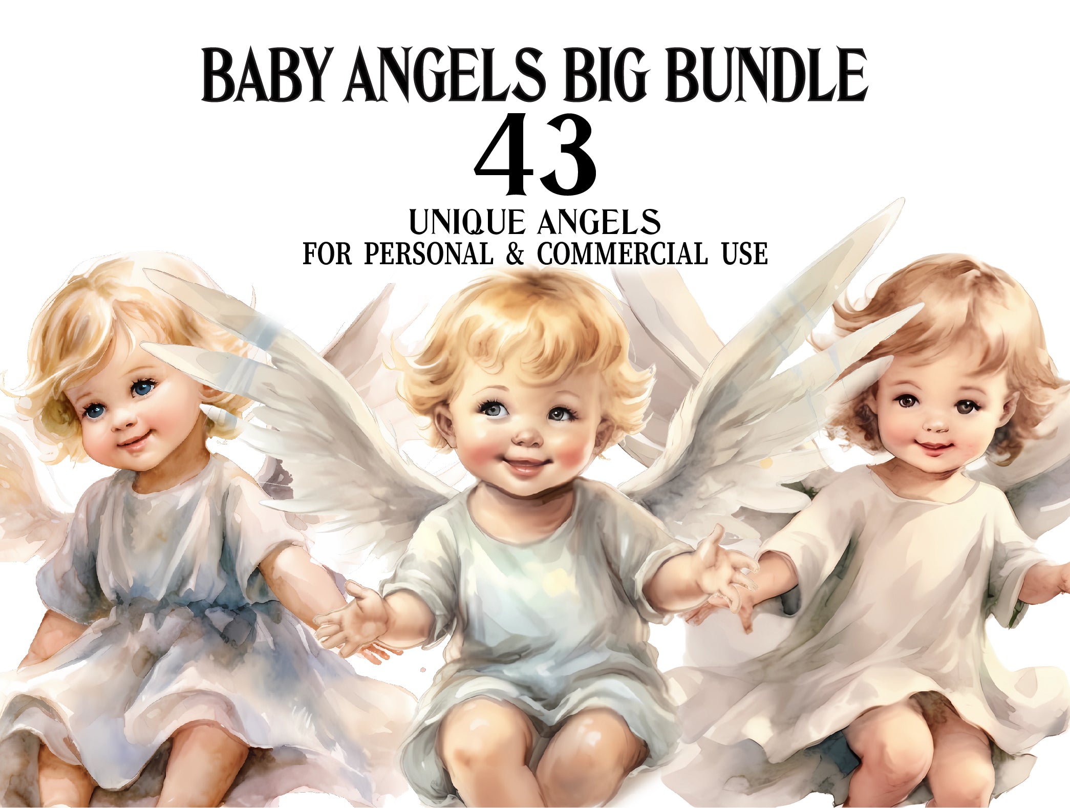 Baby Angels Clipart - CraftNest