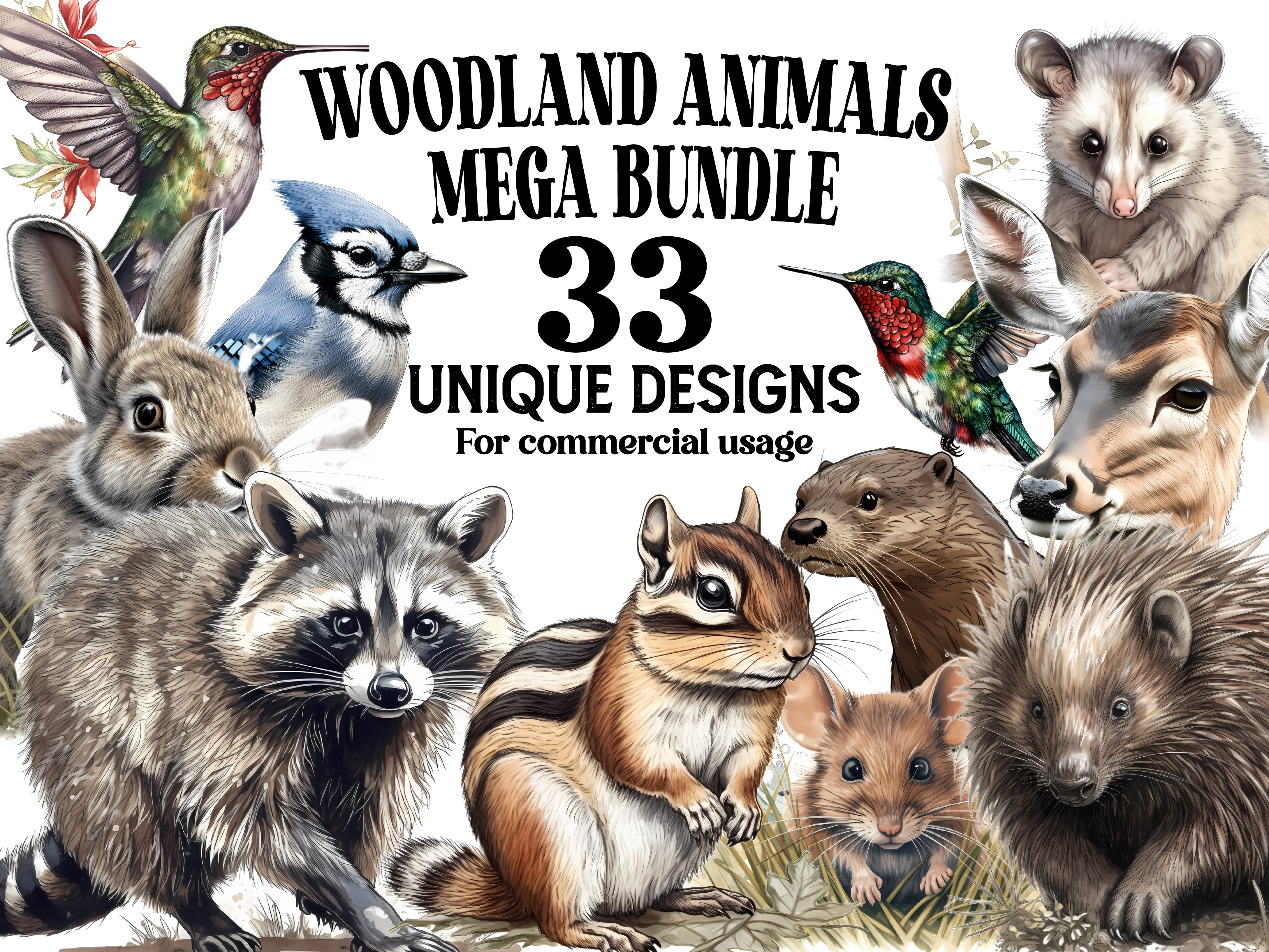 Woodland Animals Clipart - CraftNest
