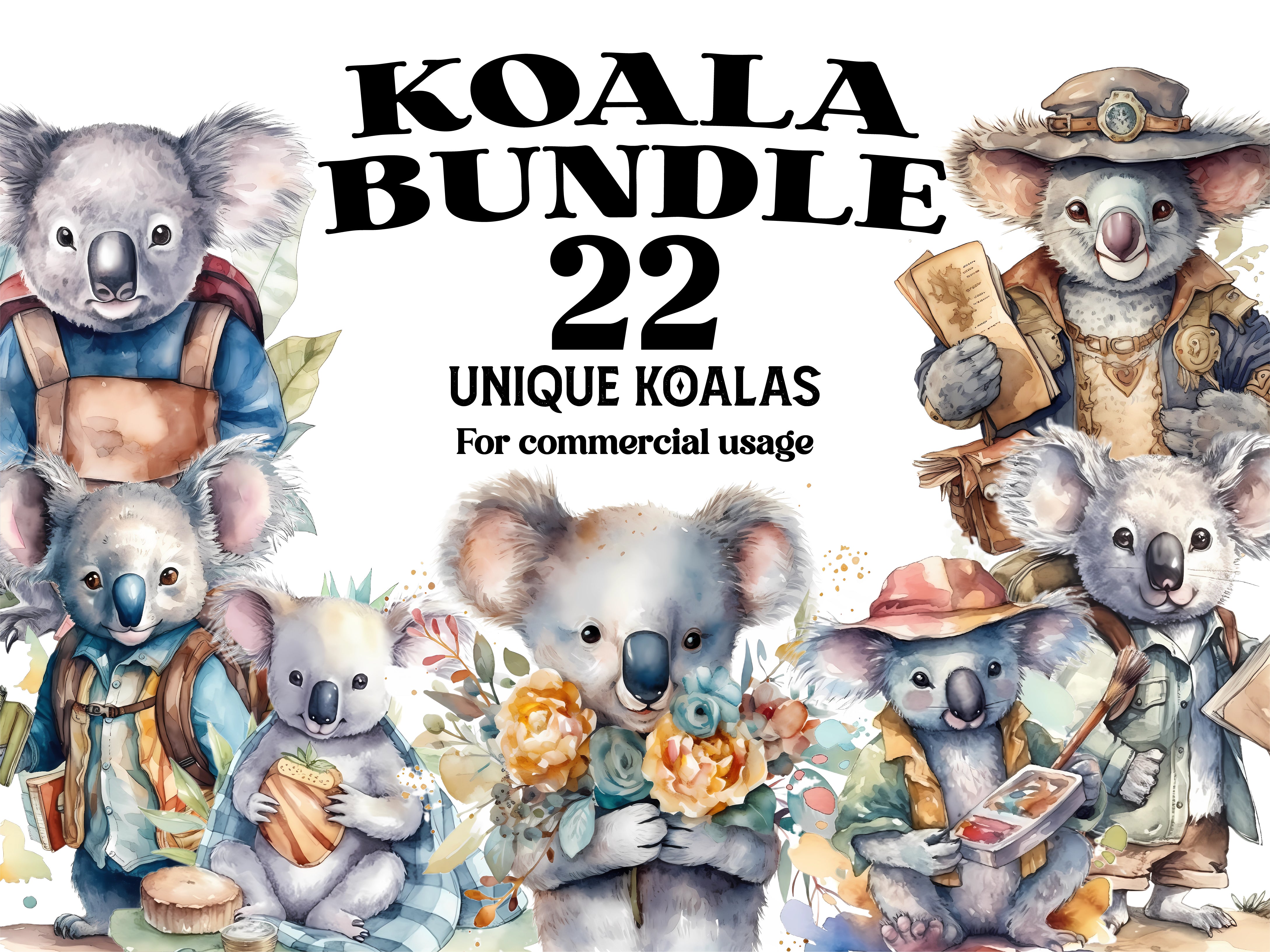 Koalas Clipart - CraftNest
