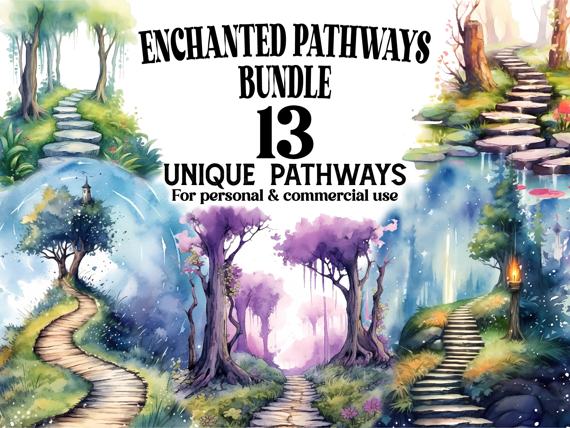 Enchanted Pathways Clipart - CraftNest