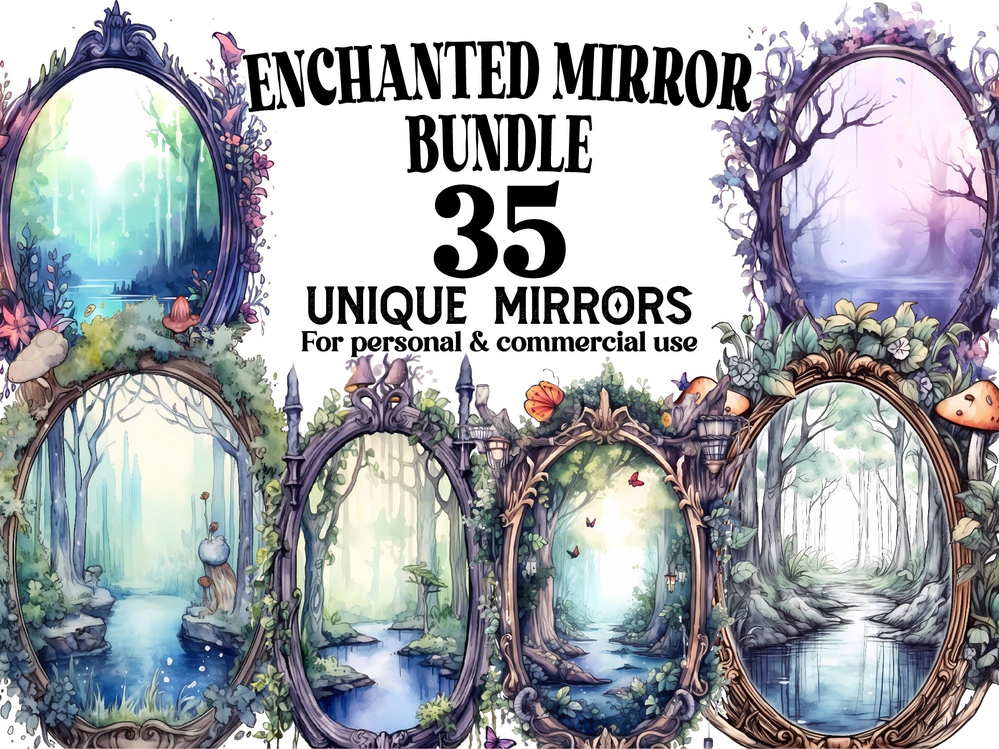 Enchanted Mirror Clipart - CraftNest