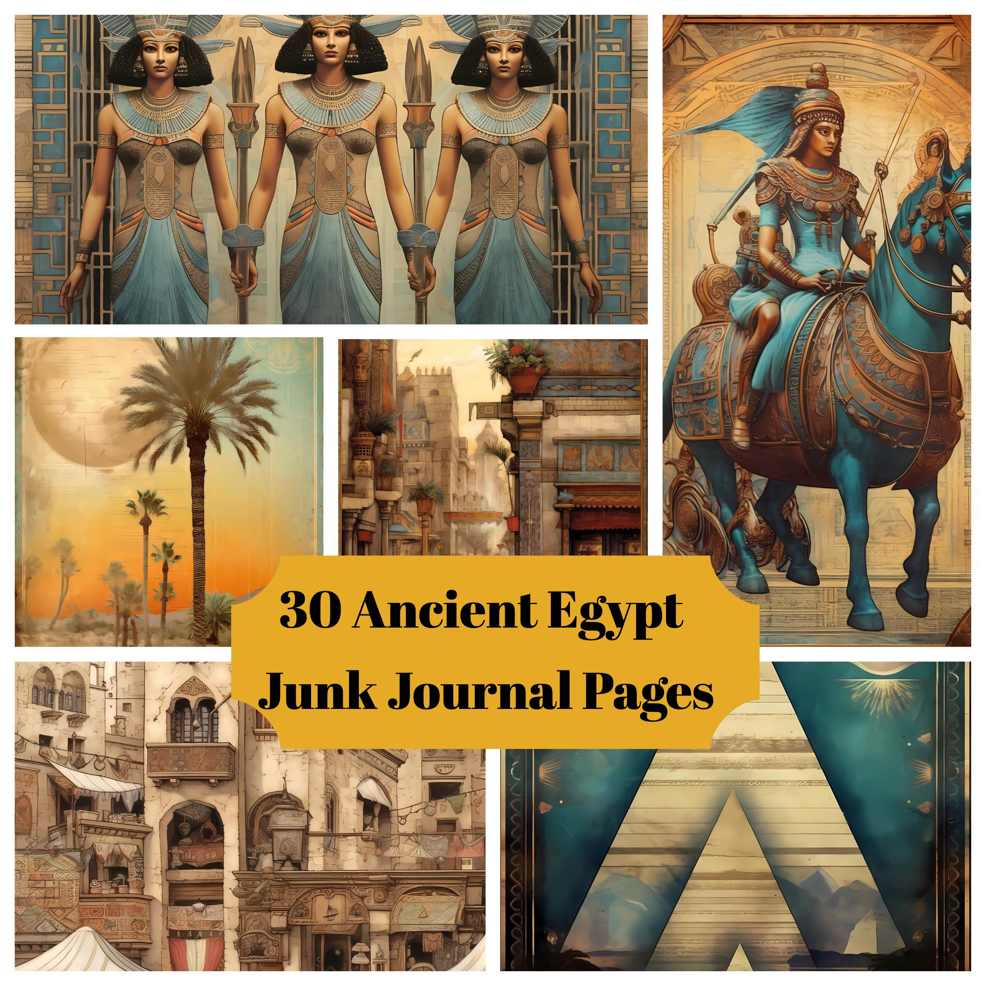 Ancient Egypt Junk Journal Pages - CraftNest