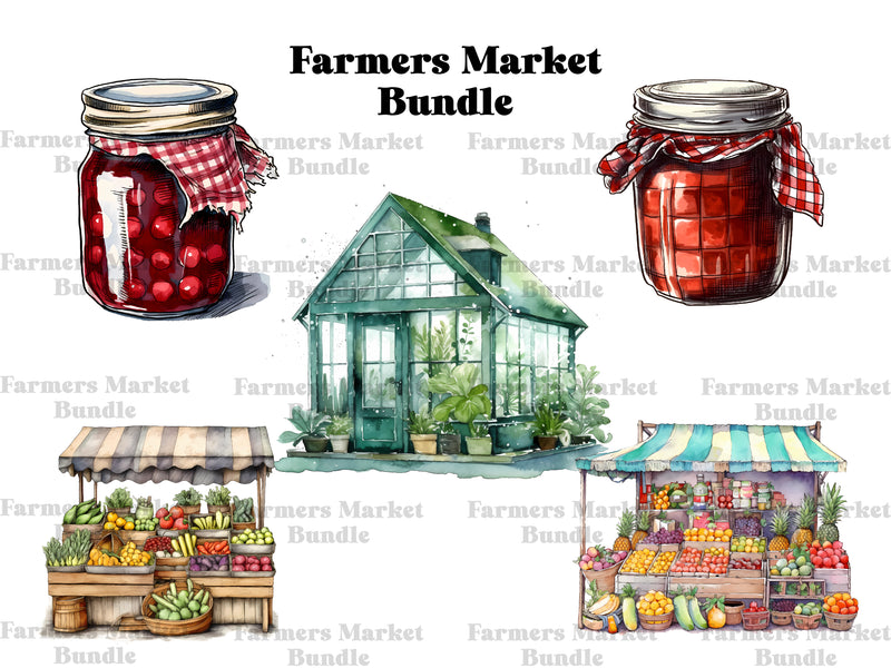 Farmers Market Clipart - CraftNest