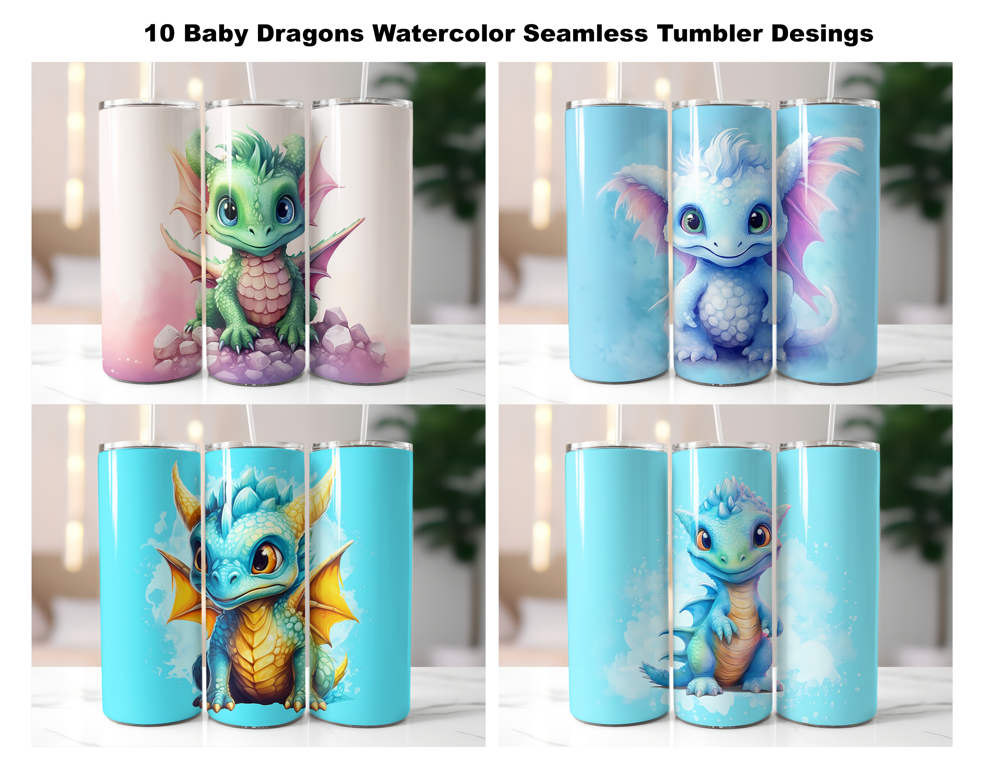 Baby Dragons Tumbler Wrap - CraftNest