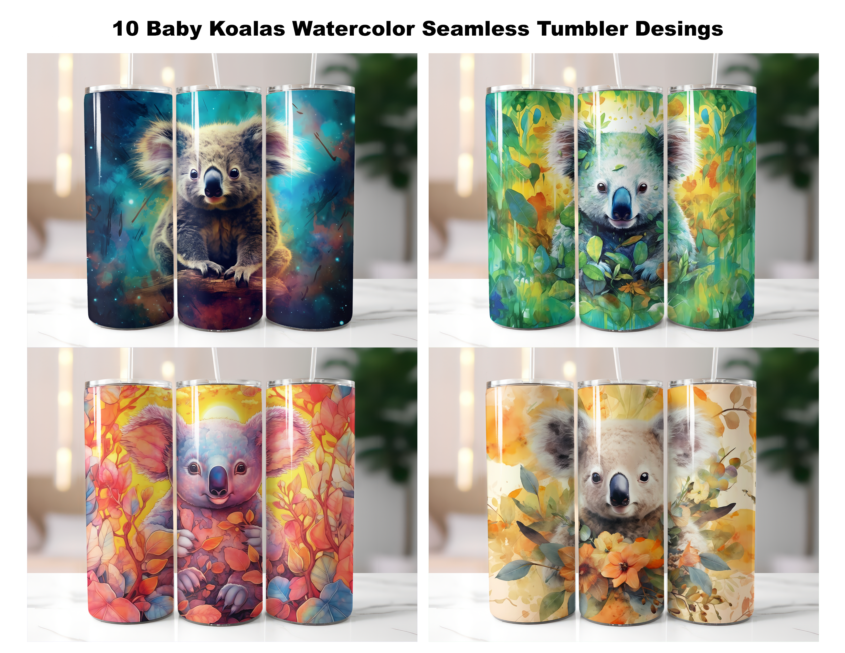 Baby Koalas Tumbler Wrap - CraftNest