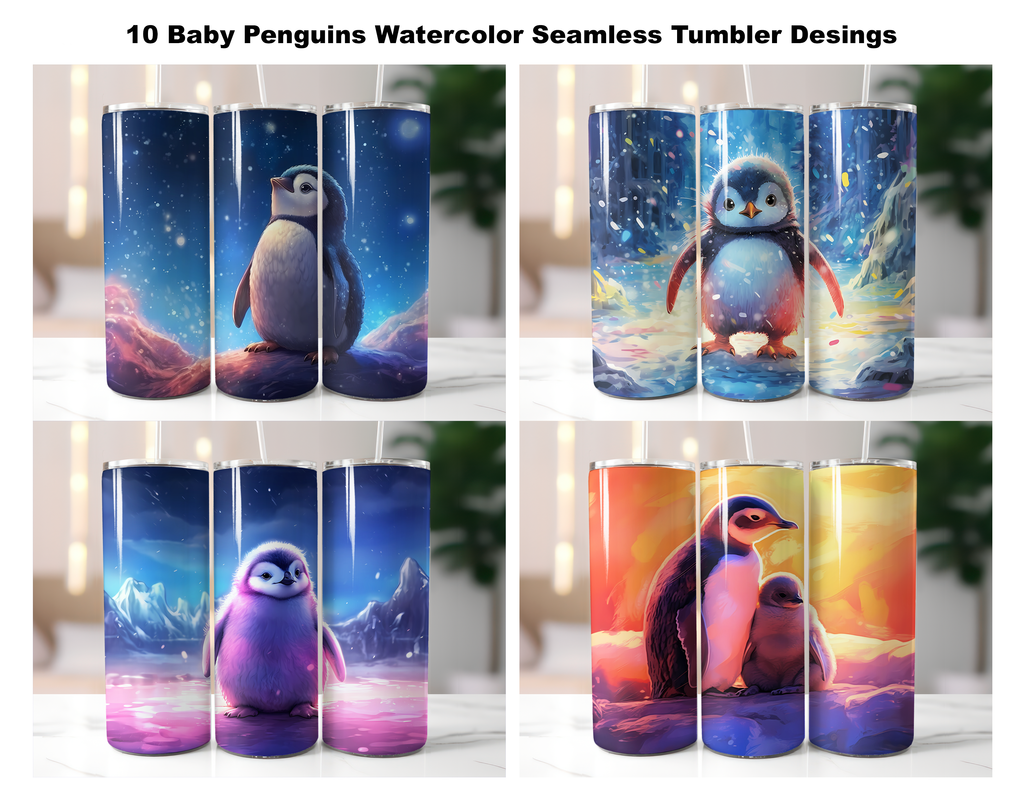 Baby Pinguins Tumbler Wrap - CraftNest