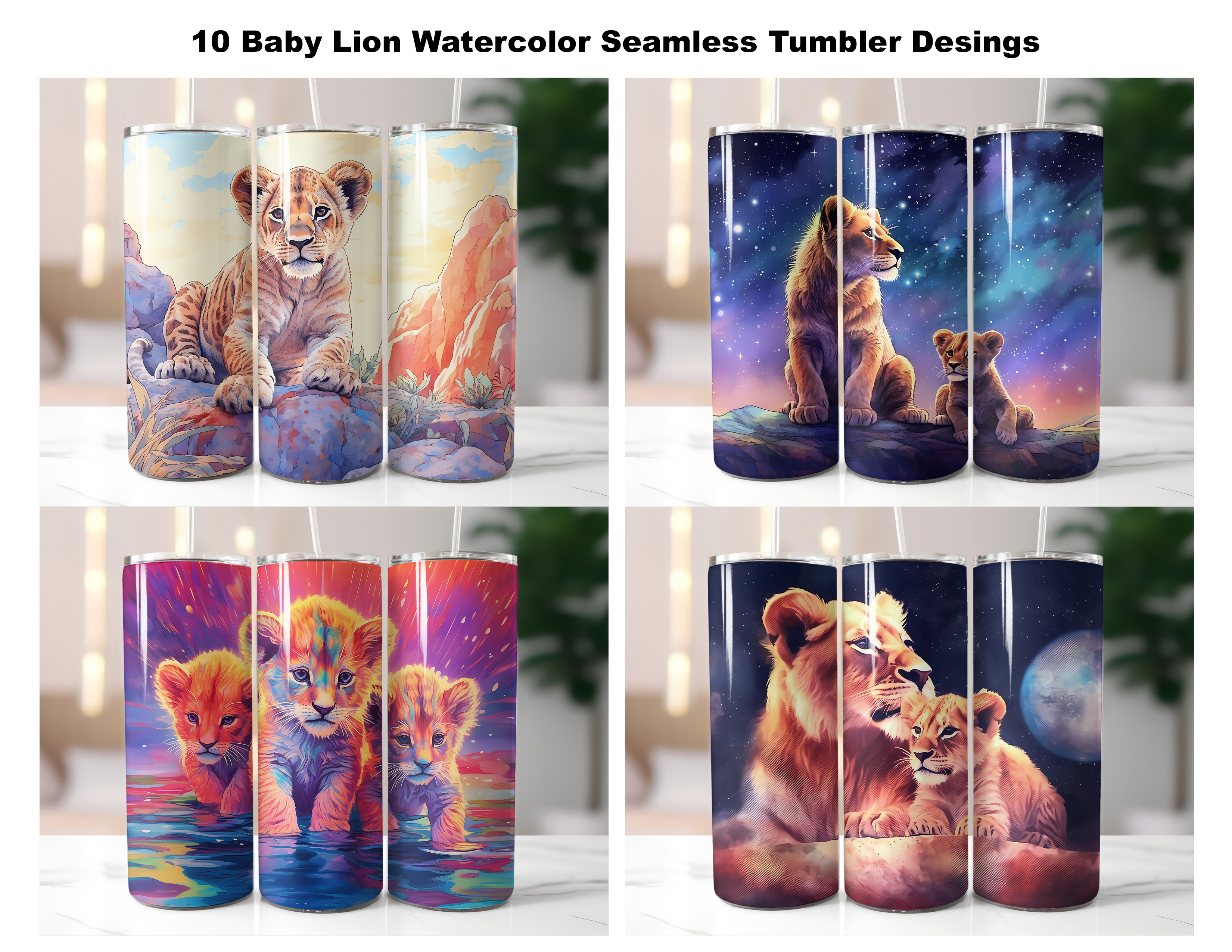 Baby Lion Tumbler Wrap - CraftNest