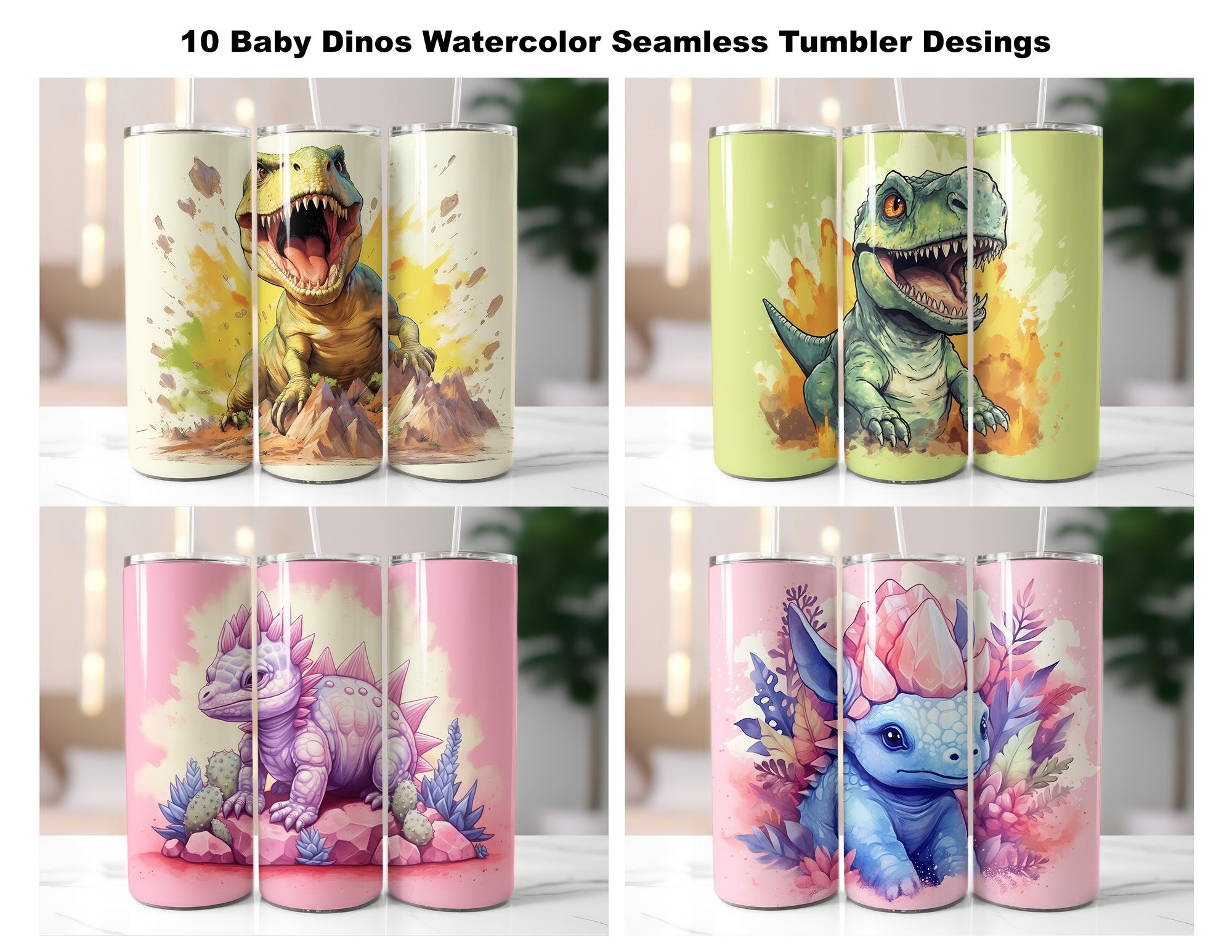 Baby Dinos Tumbler Wrap - CraftNest