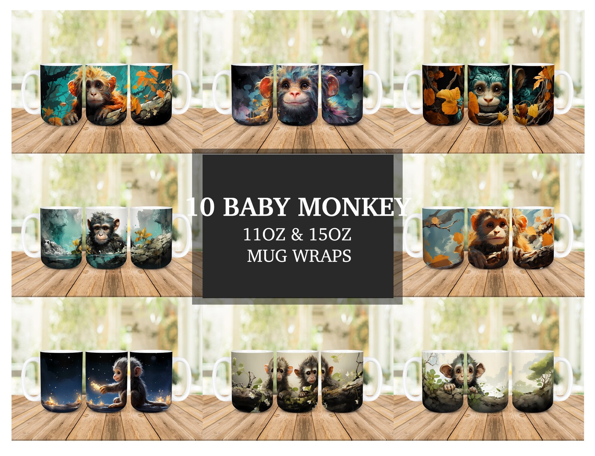 Baby Monkey Mug Wrap - CraftNest
