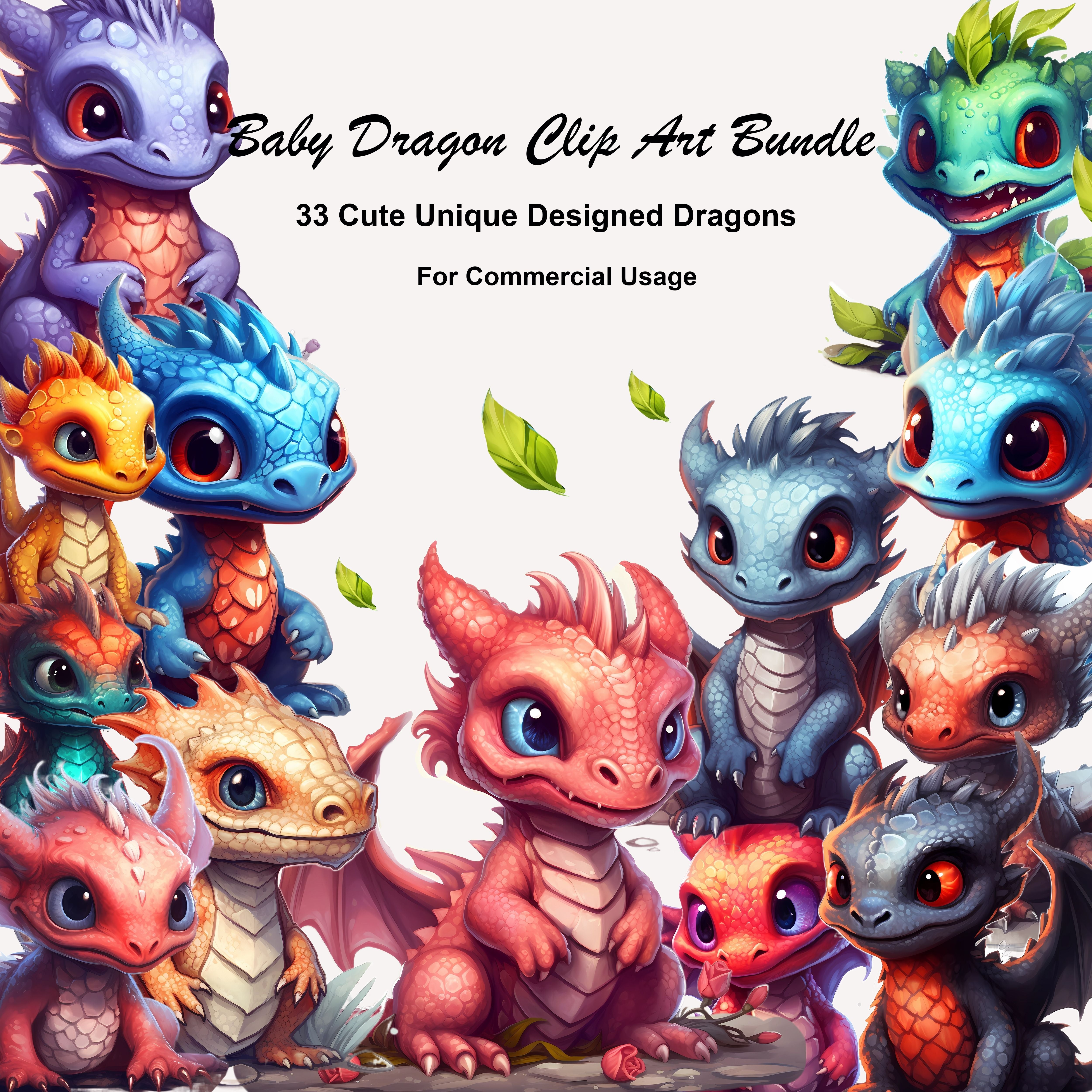 Baby Dragons Clipart - CraftNest