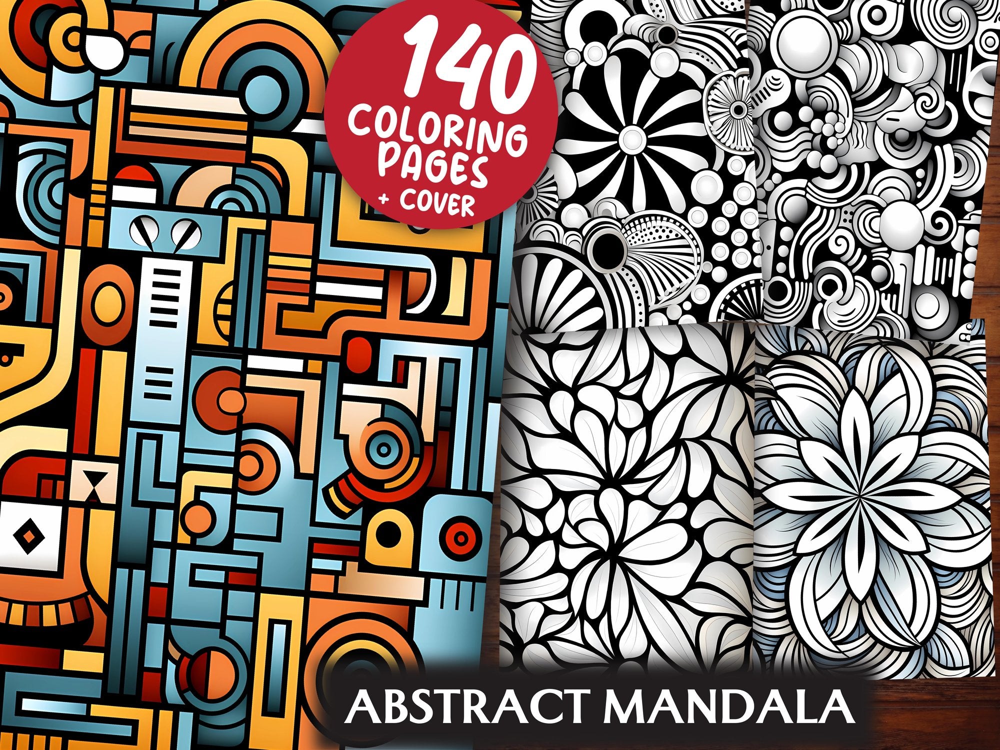 Abstract Mandala Coloring Books - CraftNest