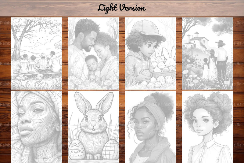 Afro-American Easter Coloring Books - CraftNest