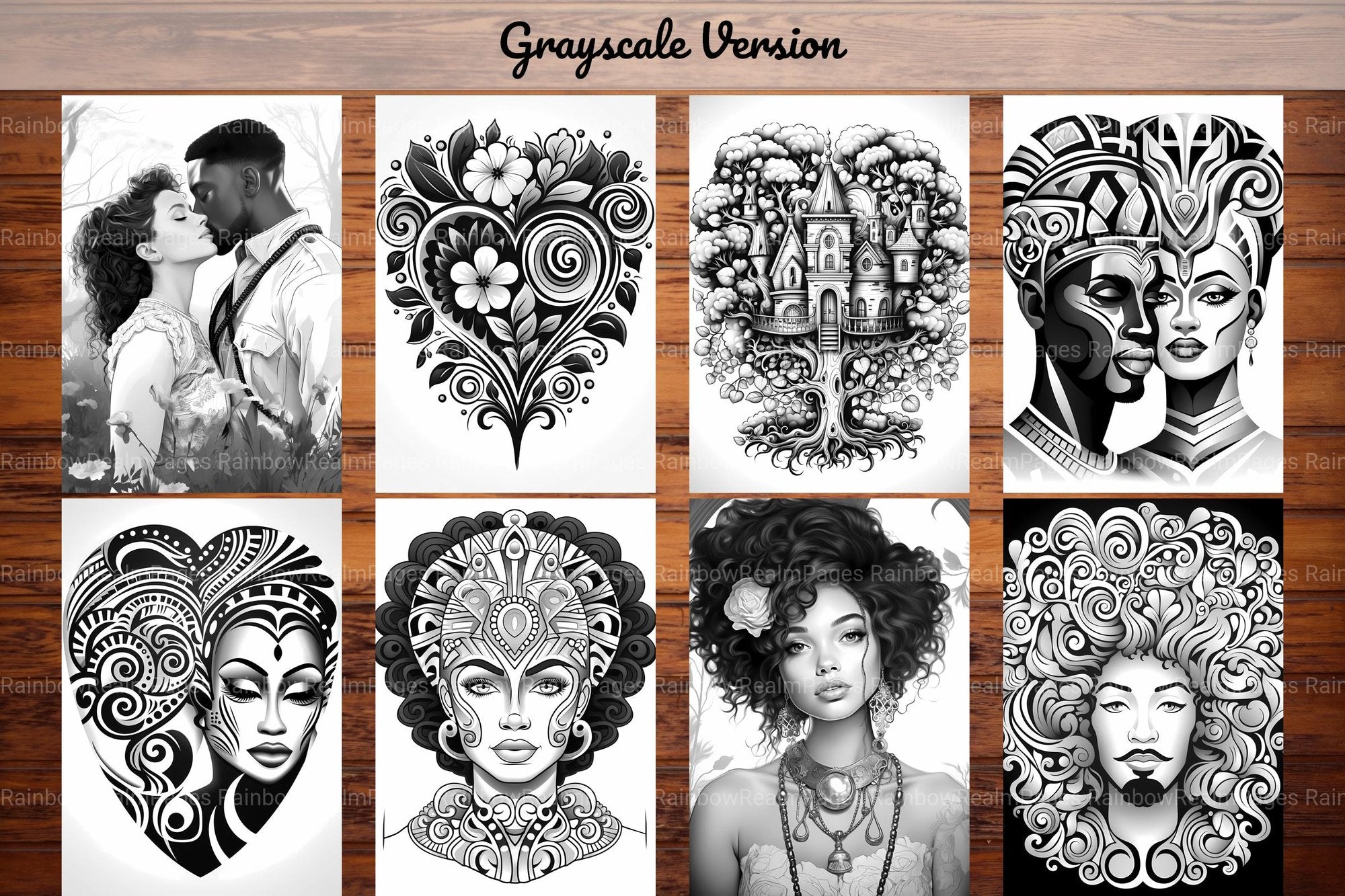 Afro-American Valentines Day Coloring Books - CraftNest