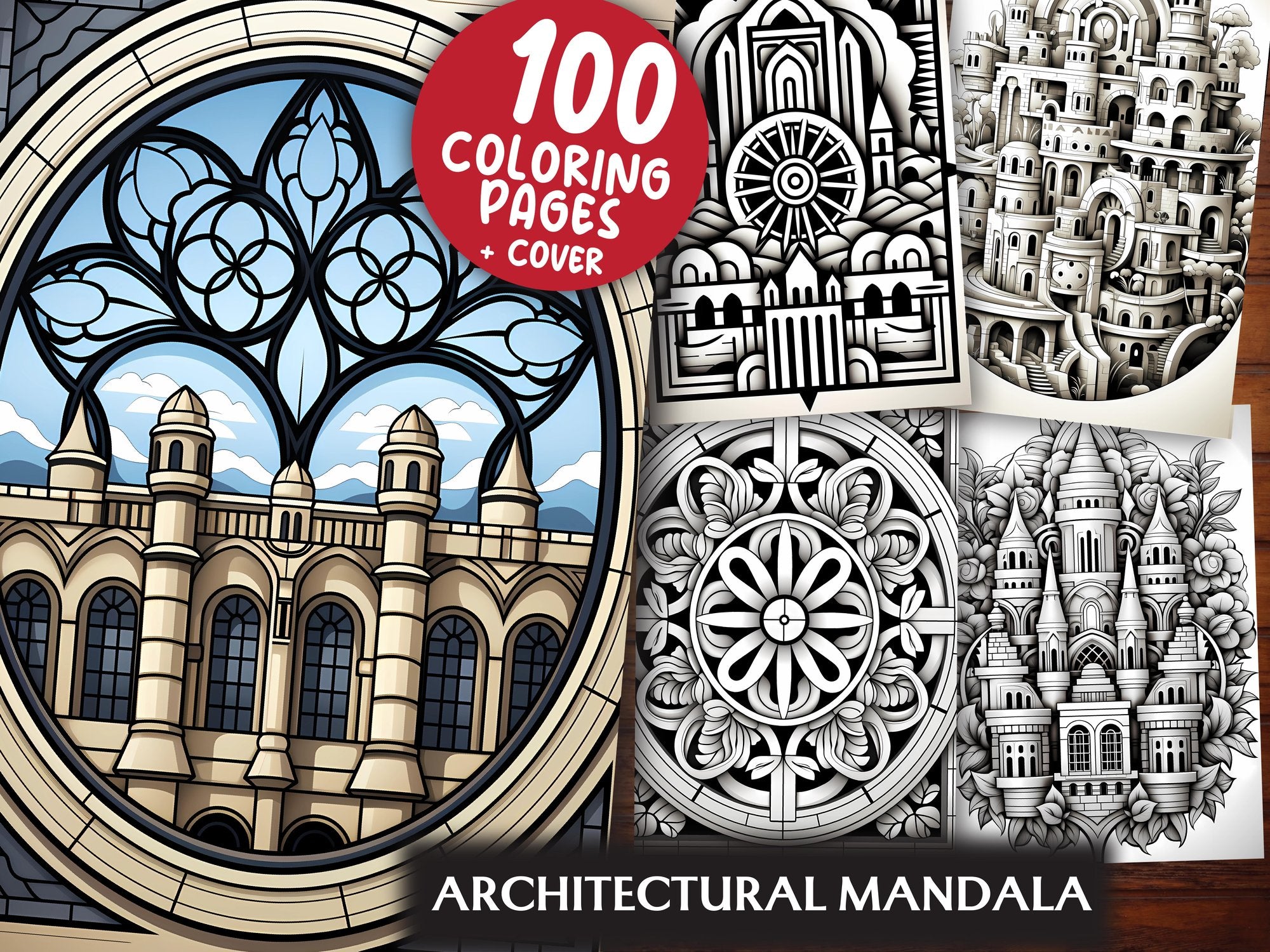 Architectural Mandala Coloring Books - CraftNest
