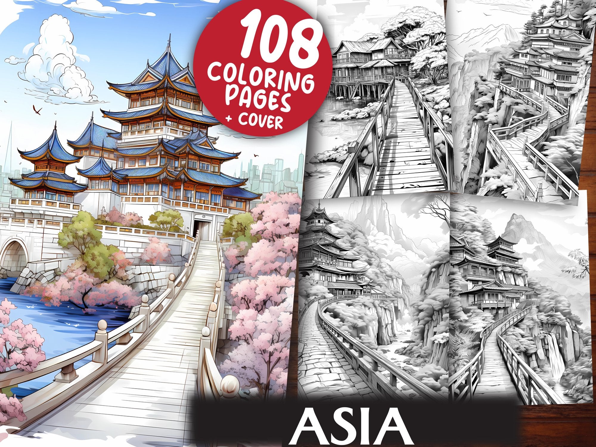 Asia Coloring Books - CraftNest