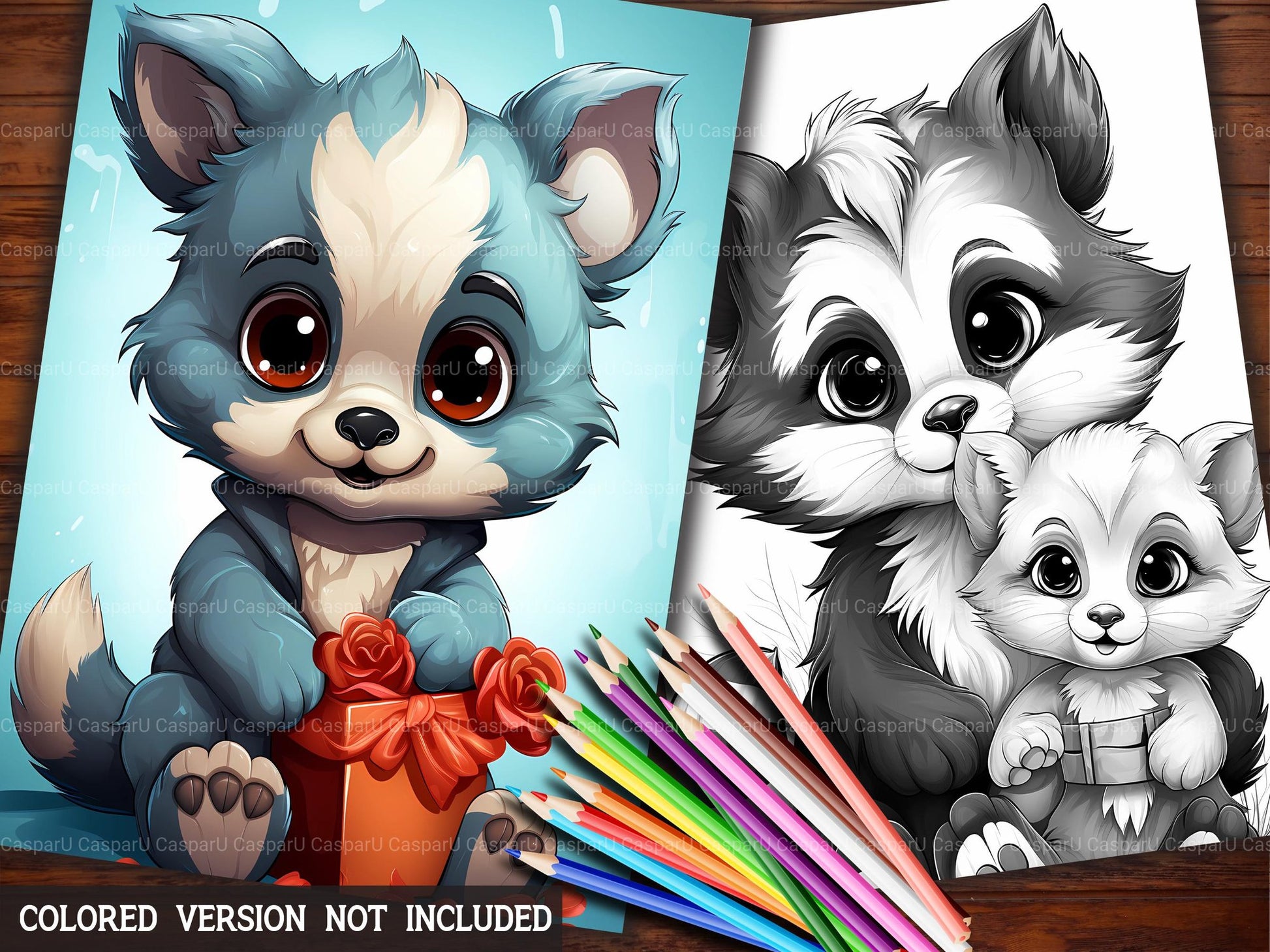 Baby Animals Valentines Day Coloring Books - CraftNest