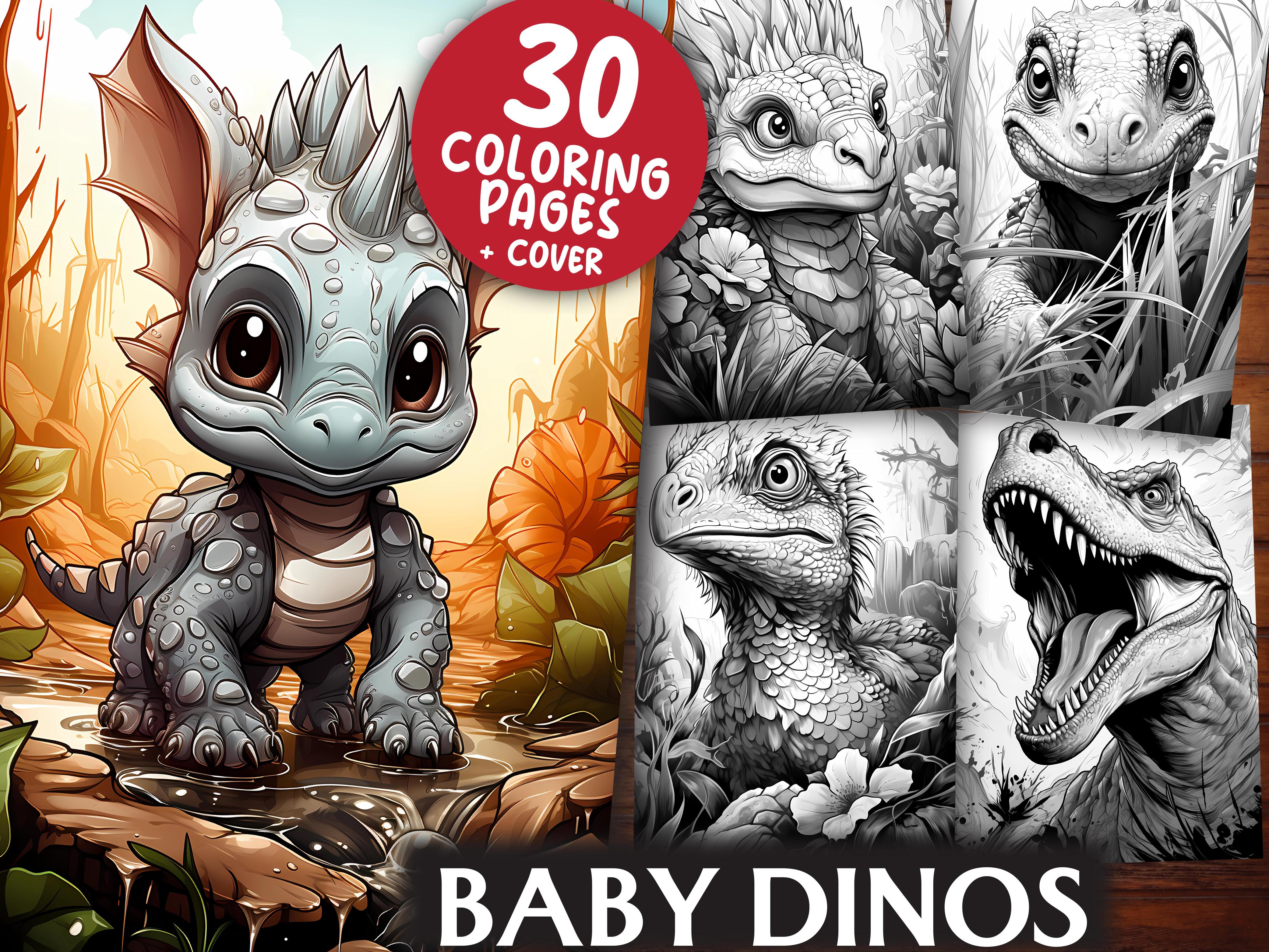 Baby Dinos Coloring Books - CraftNest
