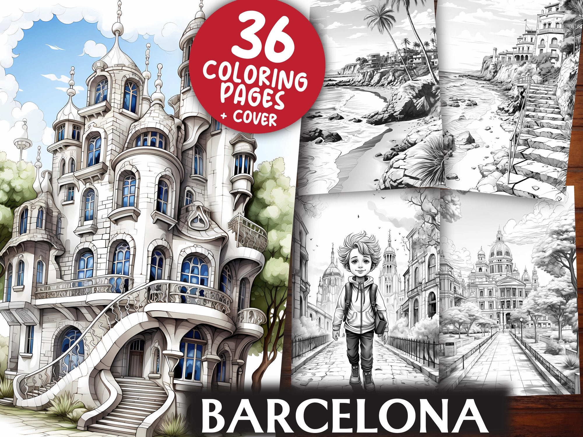 Barcelona Coloring Books - CraftNest