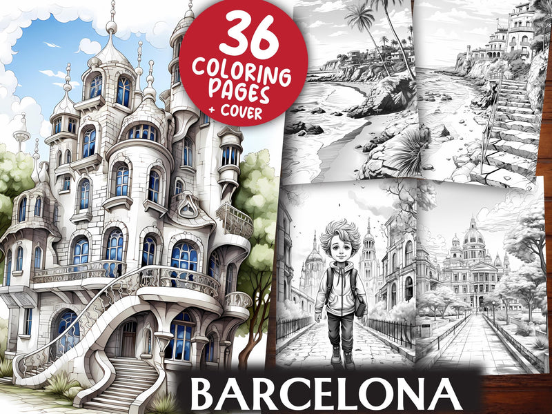 Barcelona Coloring Books - CraftNest