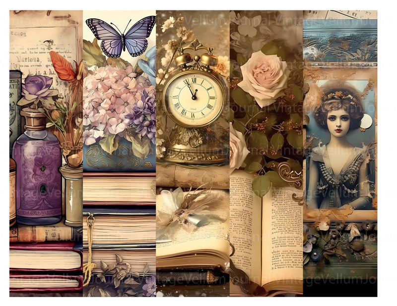 Enchanted Books Junk Journal Pages - CraftNest