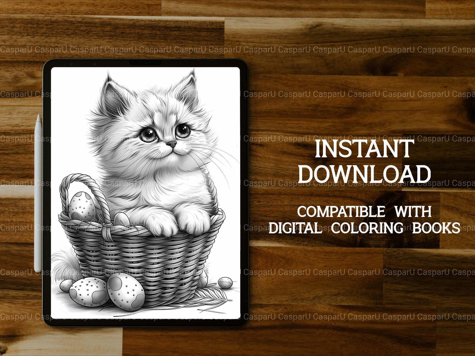 Cats Easter Coloring Books - CraftNest