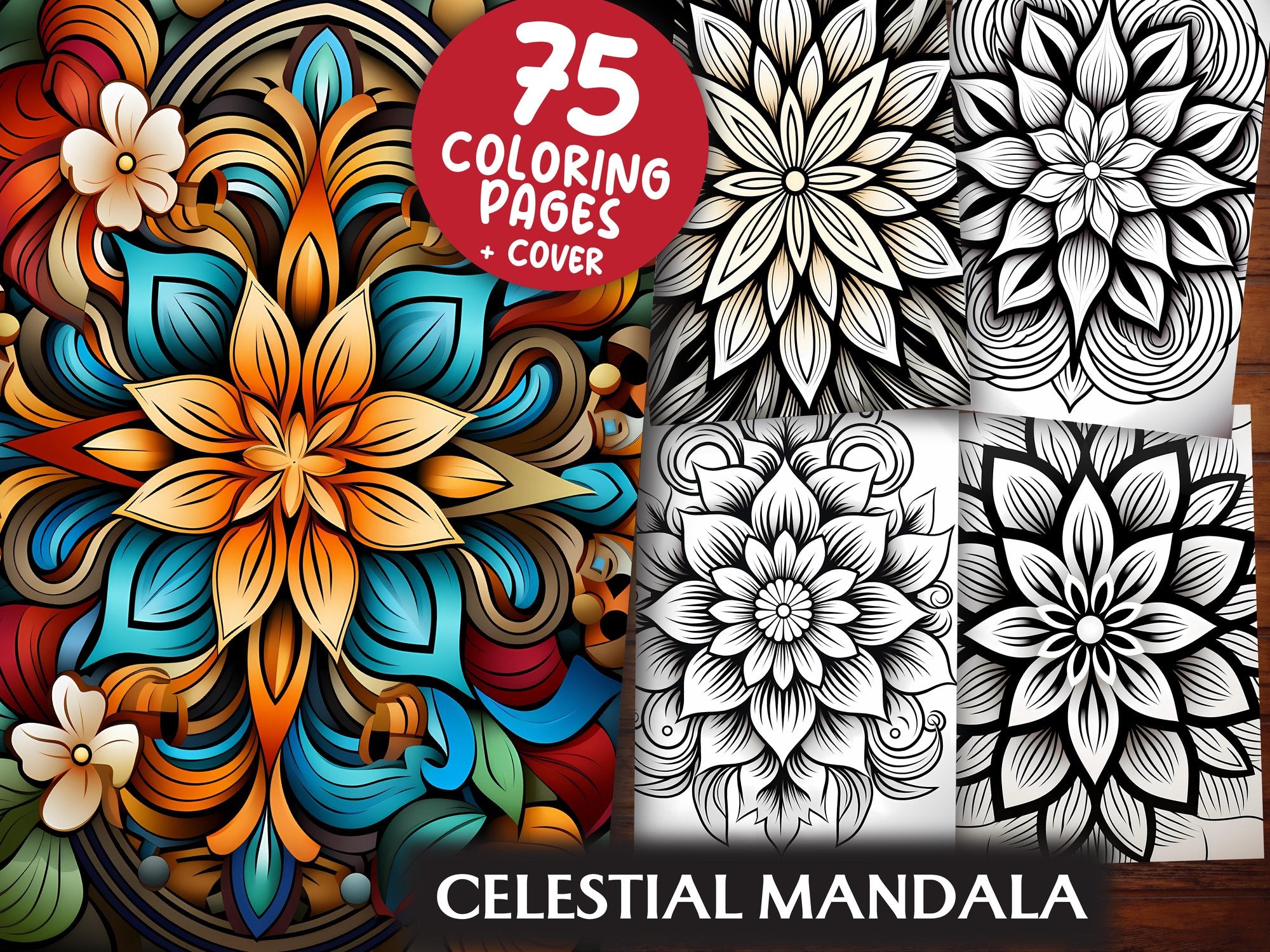 Celestial Mandala Coloring Books - CraftNest