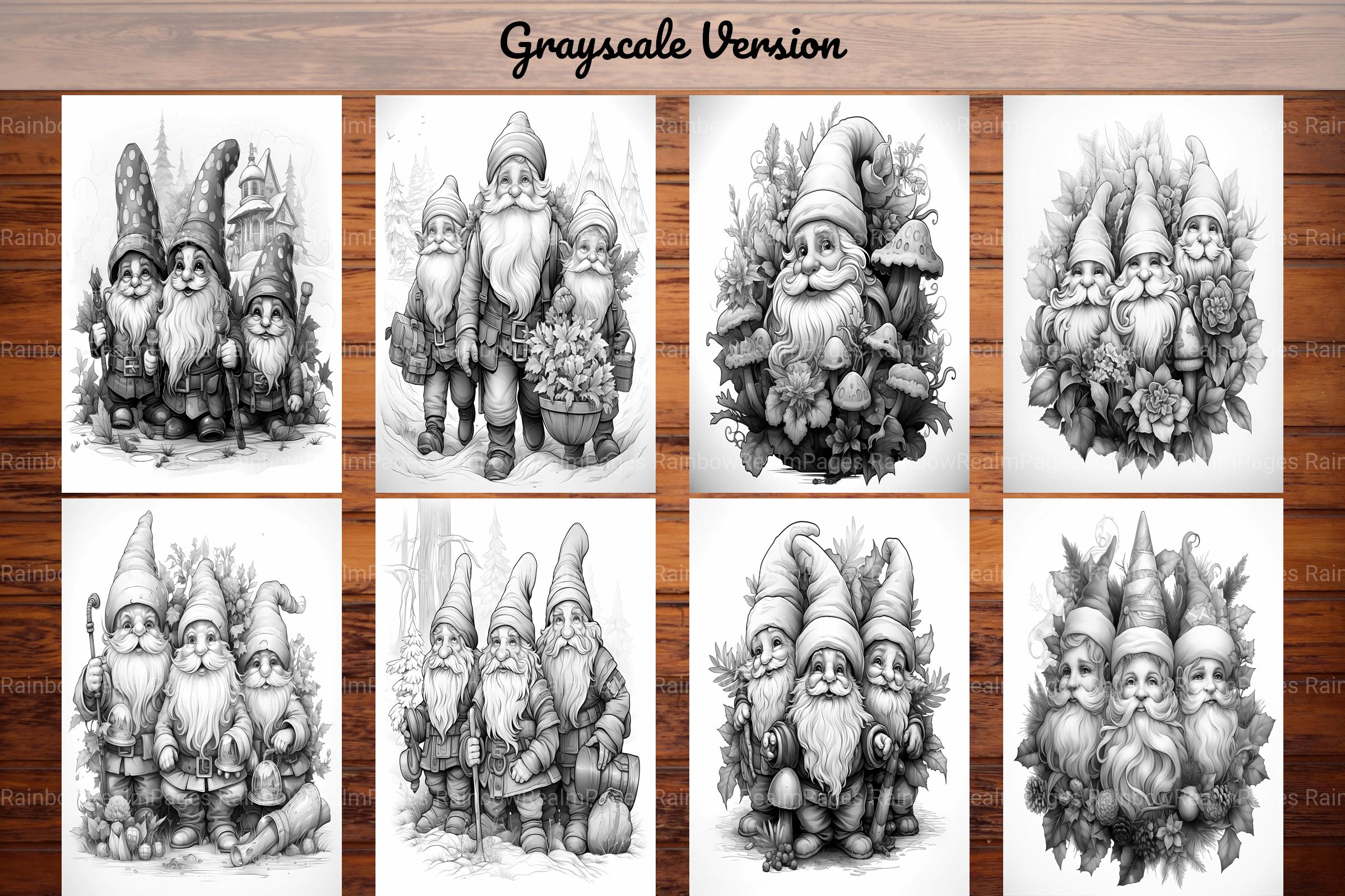 Christmas Gnomes Coloring Books - CraftNest