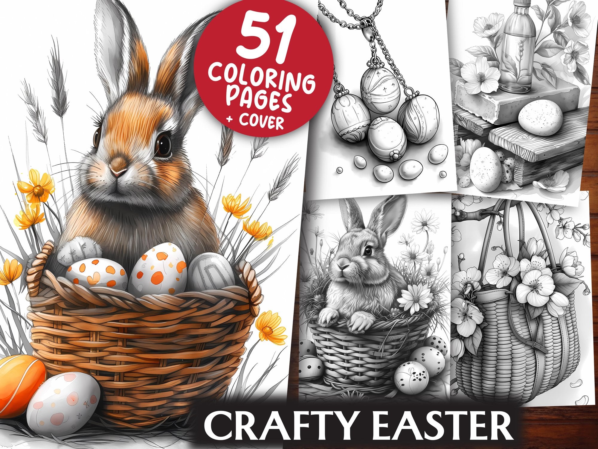 Crafty Easter Coloring Books - CraftNest