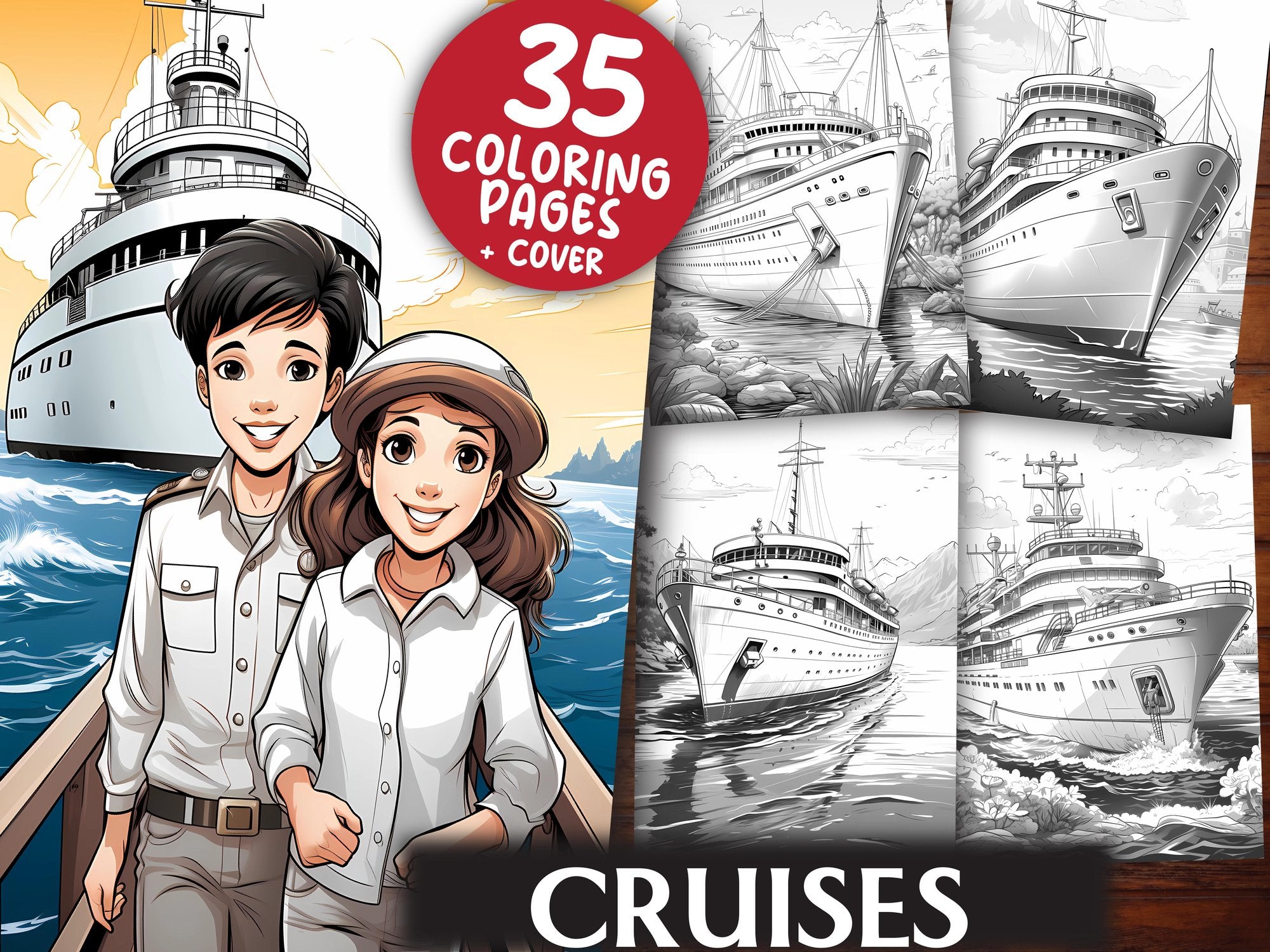 Cruises Coloring Books - CraftNest
