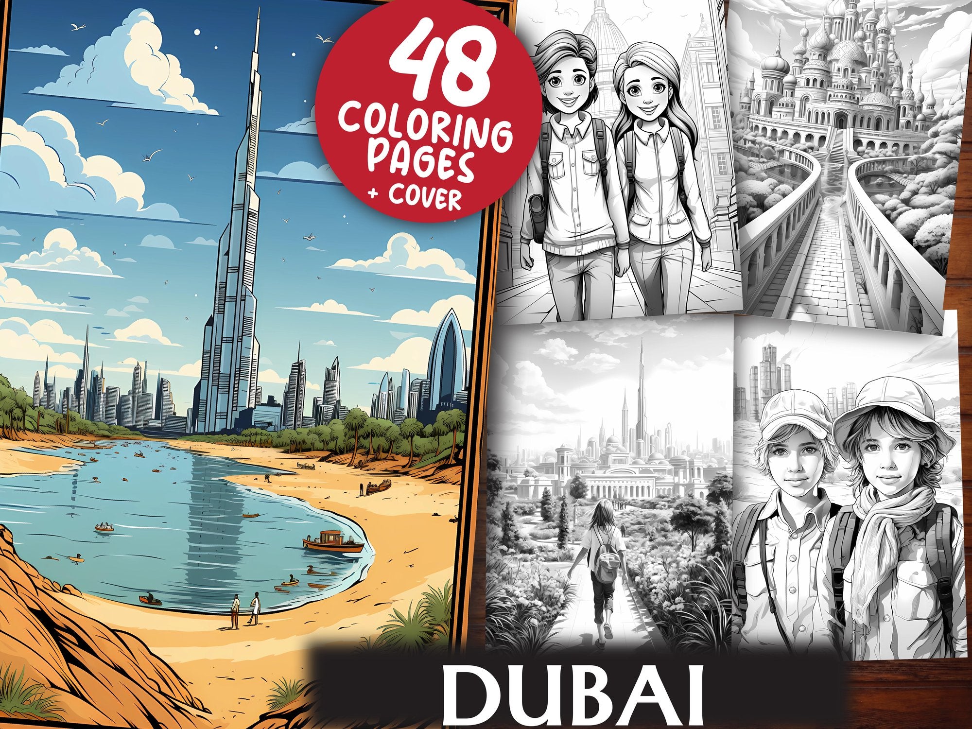 Dubai Coloring Books - CraftNest