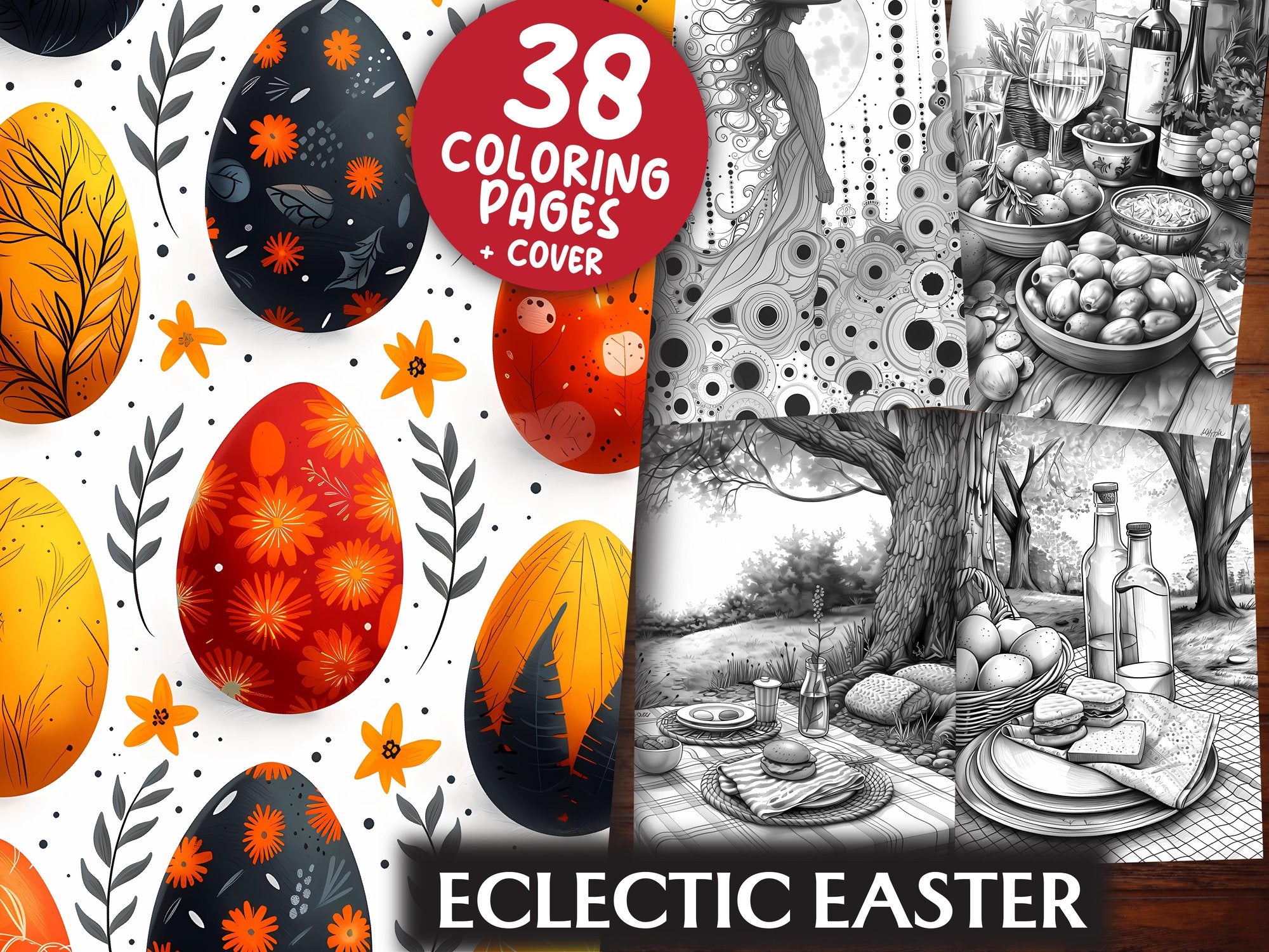 Eclectic Easter Coloring Books - CraftNest