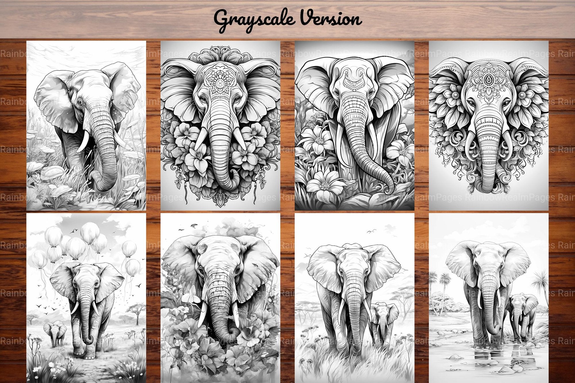 Elephants Coloring Books - CraftNest