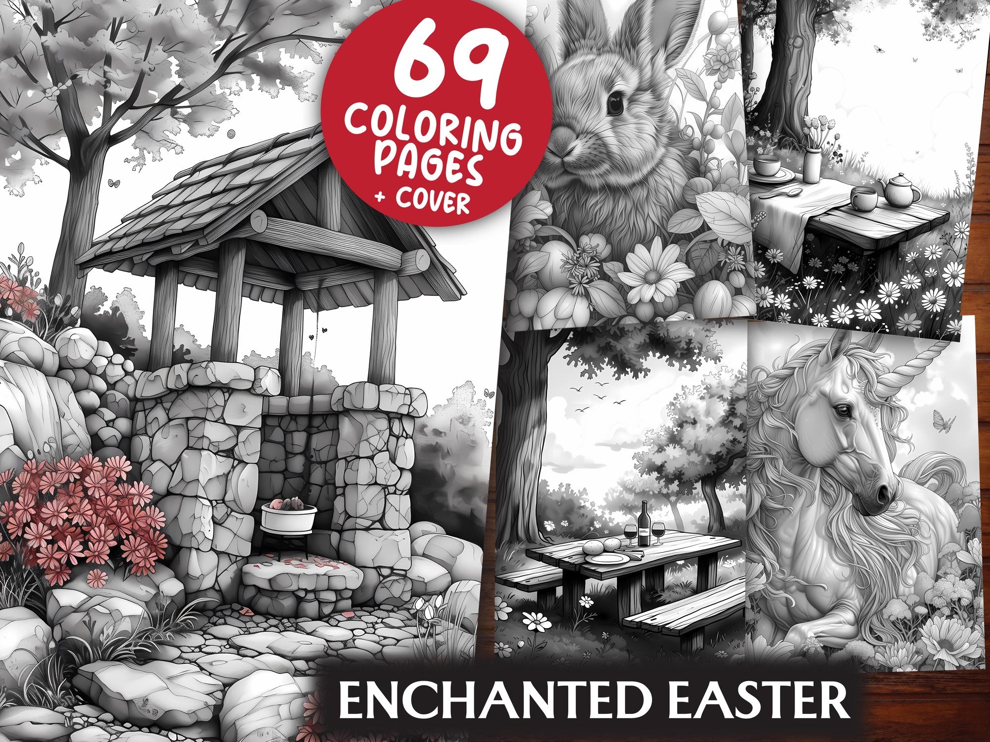 Enchanted Easter Coloring Books - CraftNest