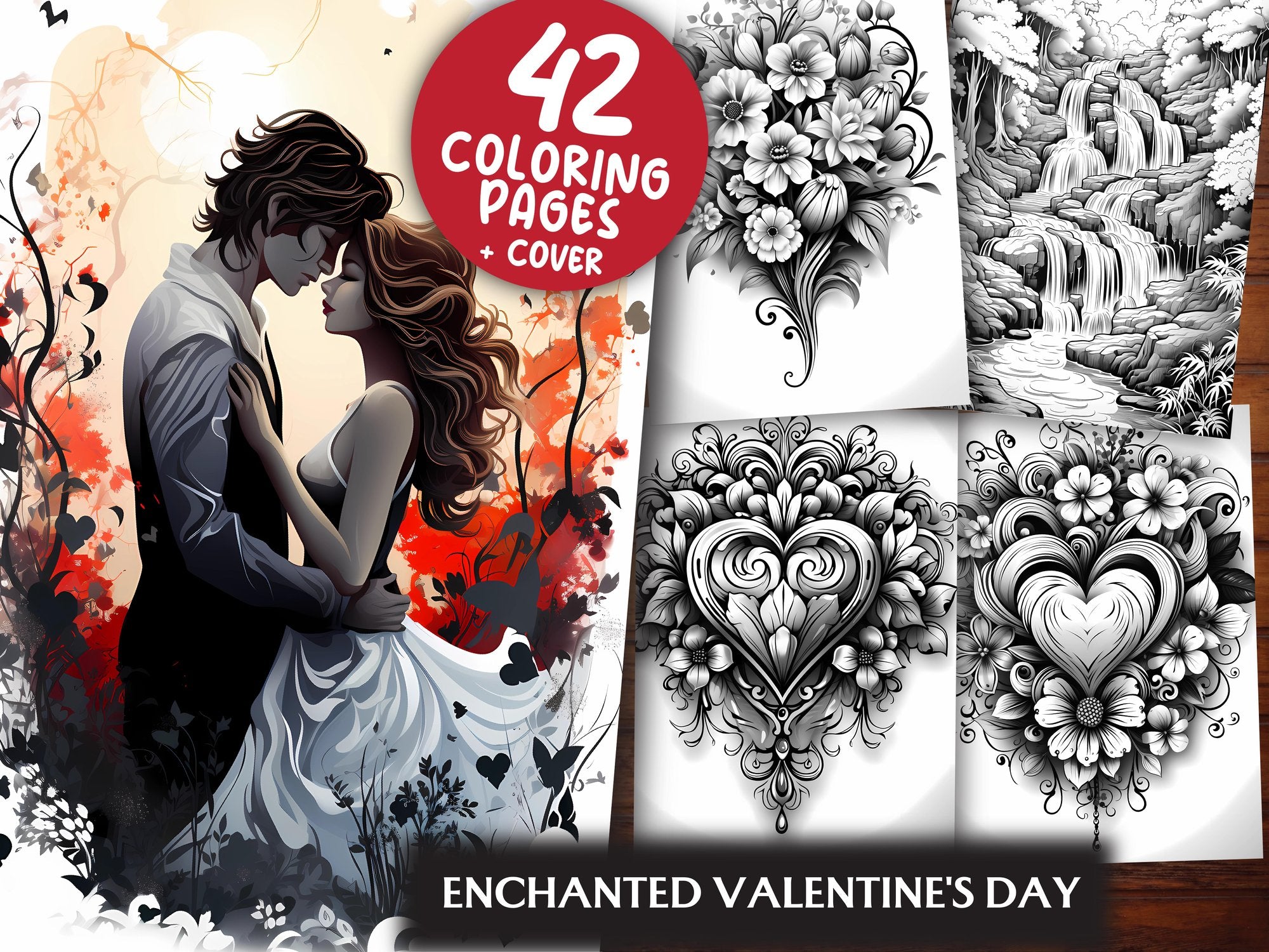 Enchanted Valentines Day Coloring Books - CraftNest