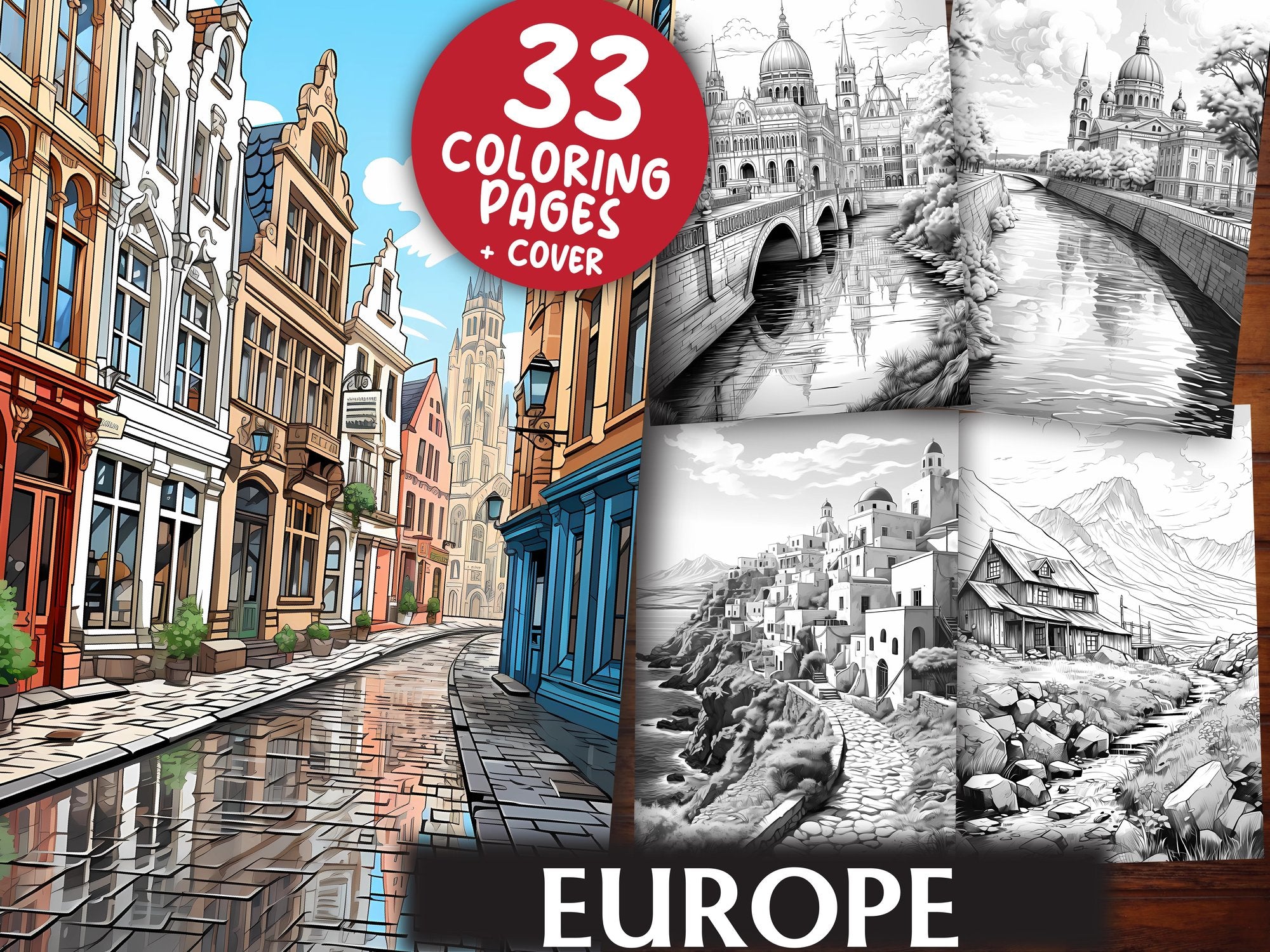 Europe Coloring Books - CraftNest
