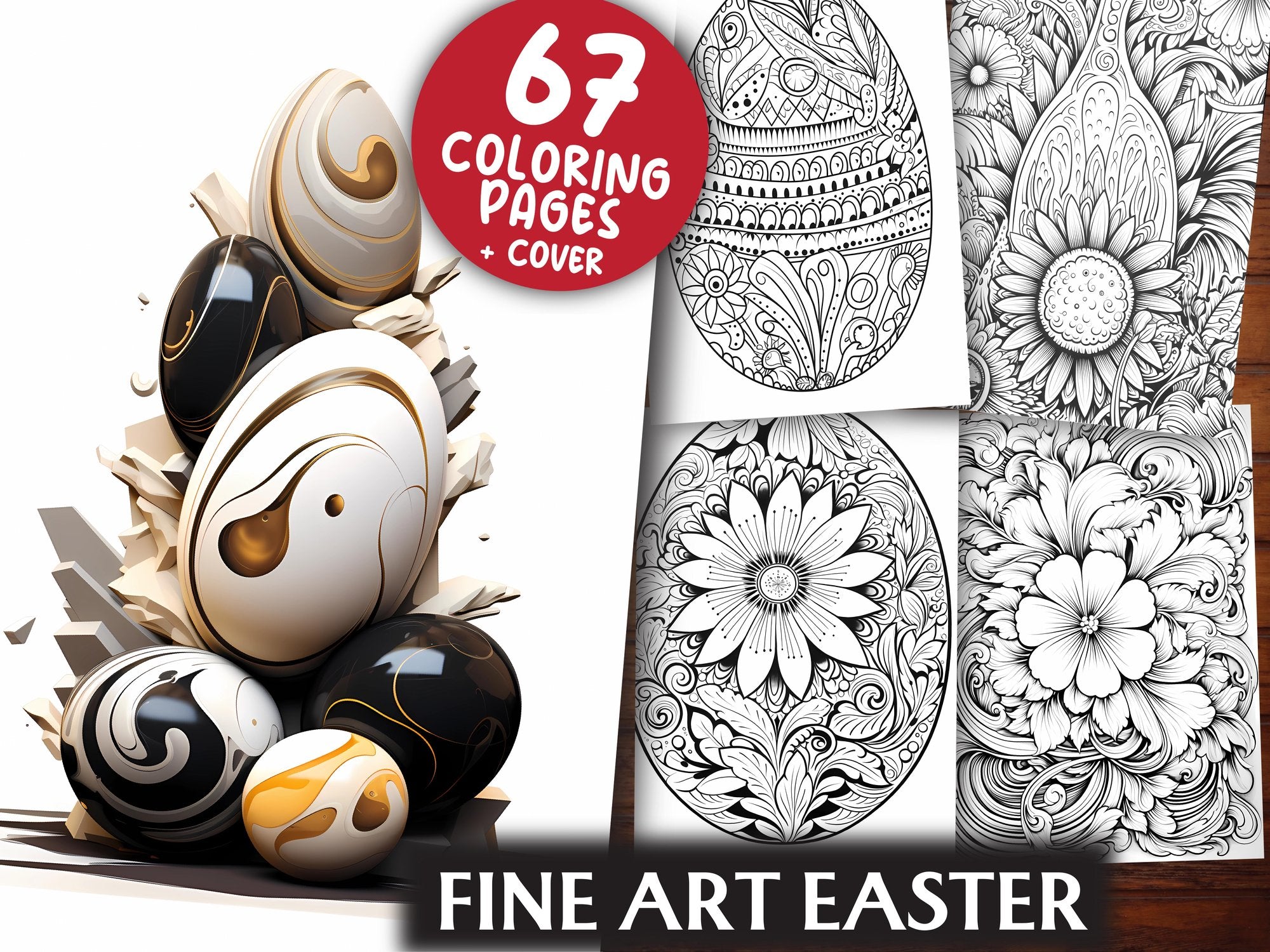 Fine Art Easter Coloring Books - CraftNest